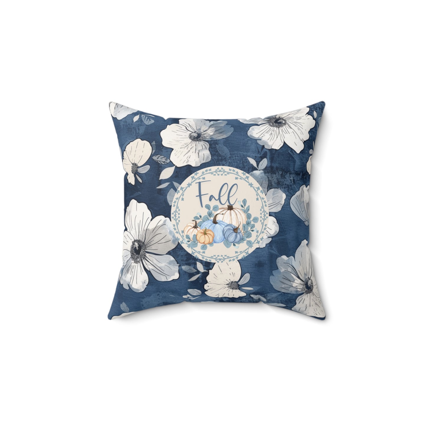 Seasonal Pumpkin Fall Throw Floral Pillow Thanksgiving Gift Accent Modern Autumn Decor Decorative Double-Sided Pillow