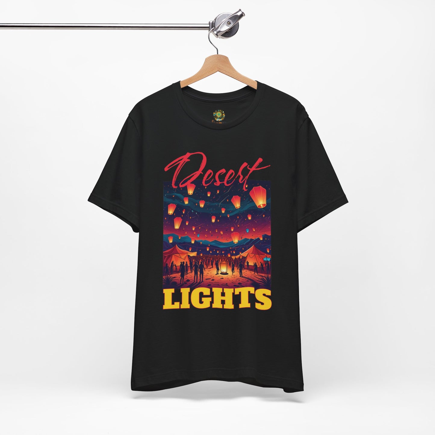 Bohemian Festival T-Shirt Desert Lights Tee Trendy Summer Wear Artistic Desert Style Fashion Shirt for Music Festival Lovers