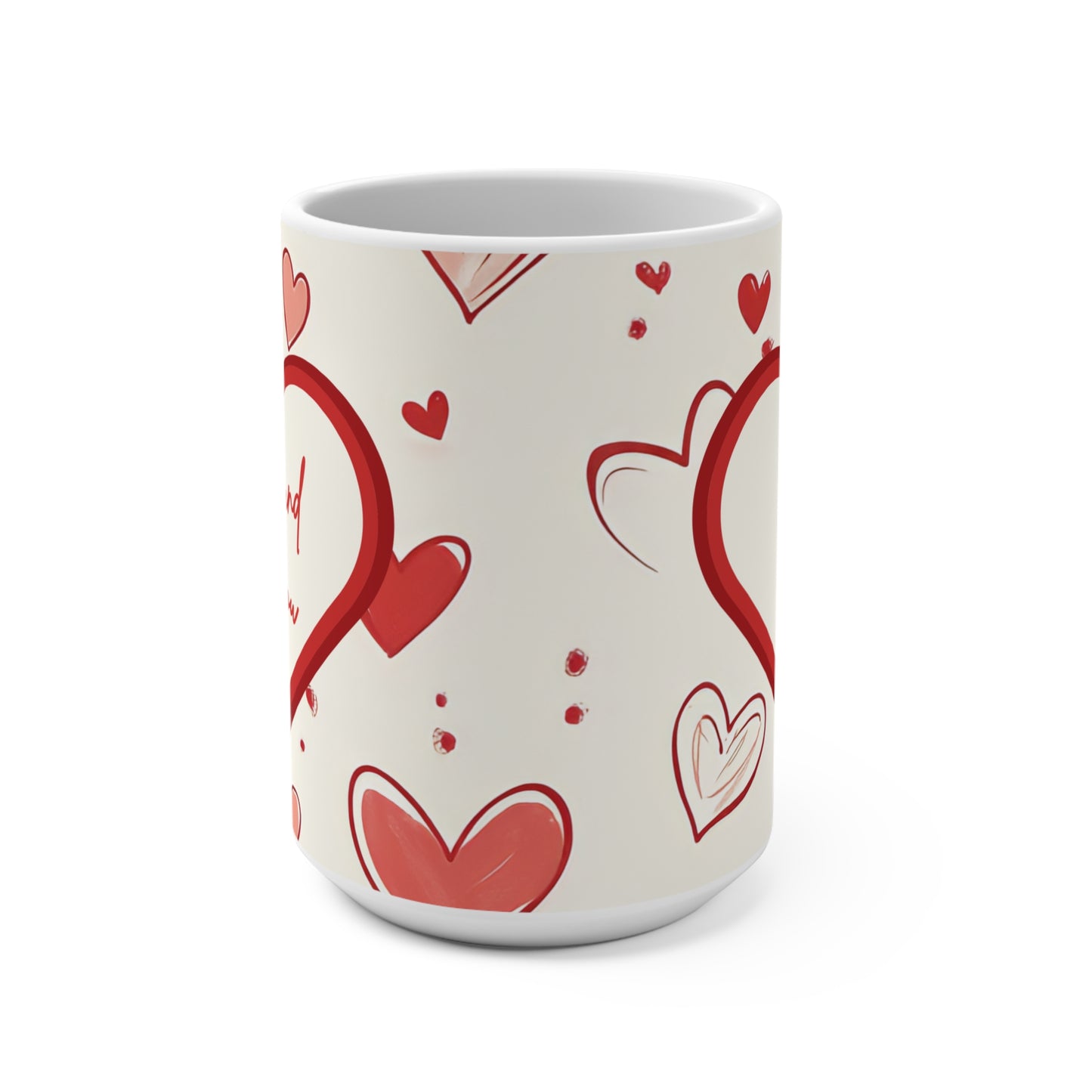 Cute Cupid Love Mug Couples Valentine Love Celebration Gift Idea Thoughtful Romantic Anniversary Affirmation Coffee Mug Trendy Modern Love Drinkware