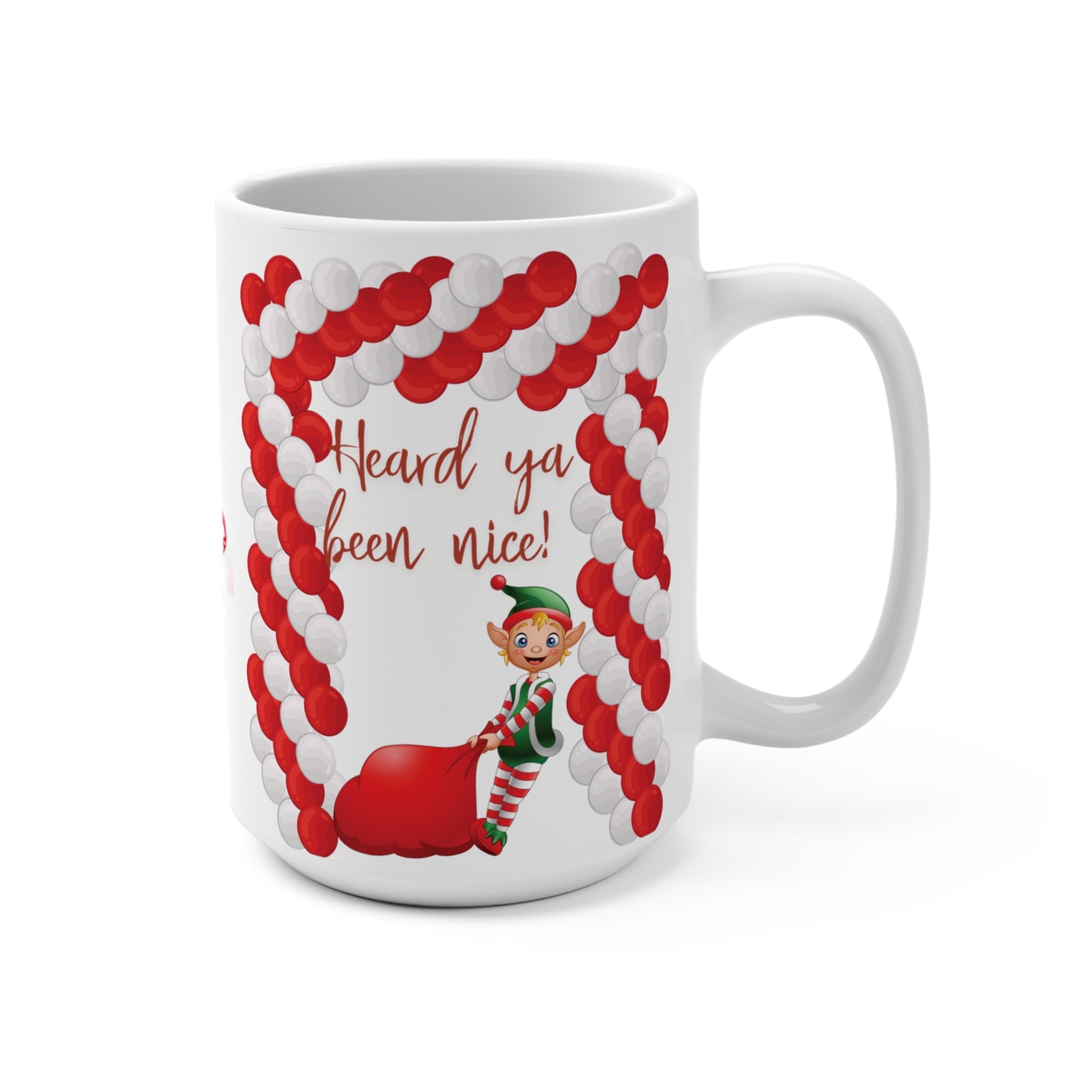 Christmas Elf Retro Mug Nostalgic Seasonal Gift Quirky Holiday Mug Unique Seasonal Drinkware Holiday Humor Mug
