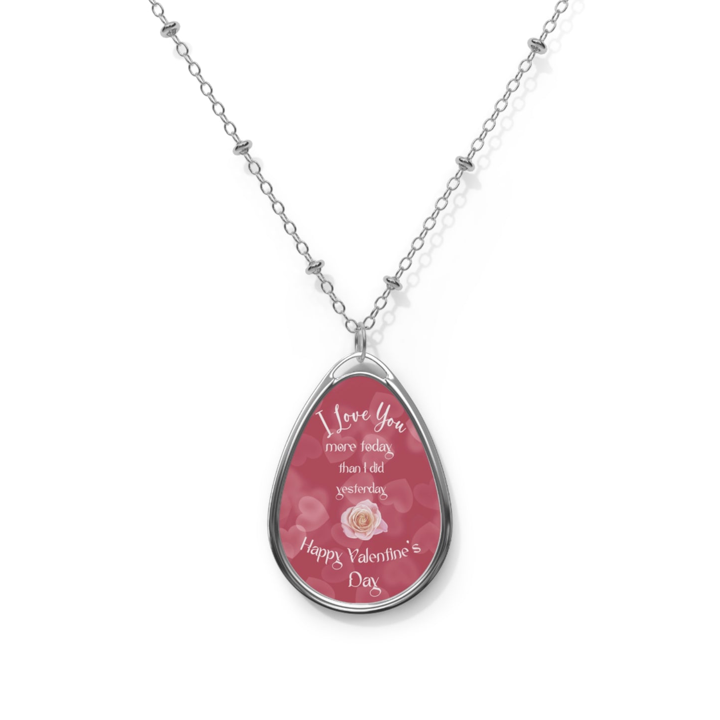 Heartfelt V-Day Necklace Gift For Her Meaningful Romantic I Love You More Today Jewelry Uplifting Love Timeless Keepsake Gift Idea For Special Occasions