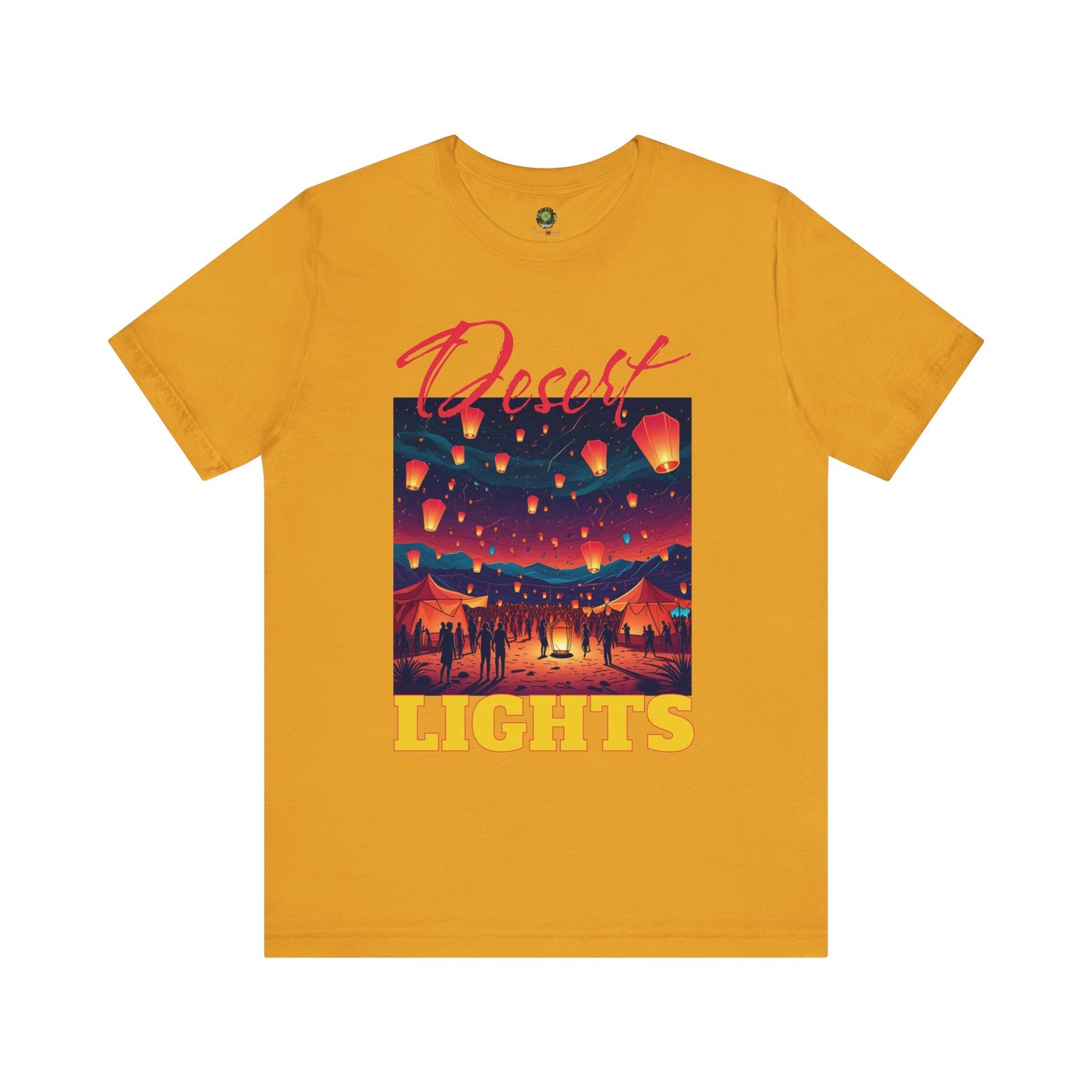 Bohemian Festival T-Shirt Desert Lights Tee Trendy Summer Wear Artistic Desert Style Fashion Shirt for Music Festival Lovers