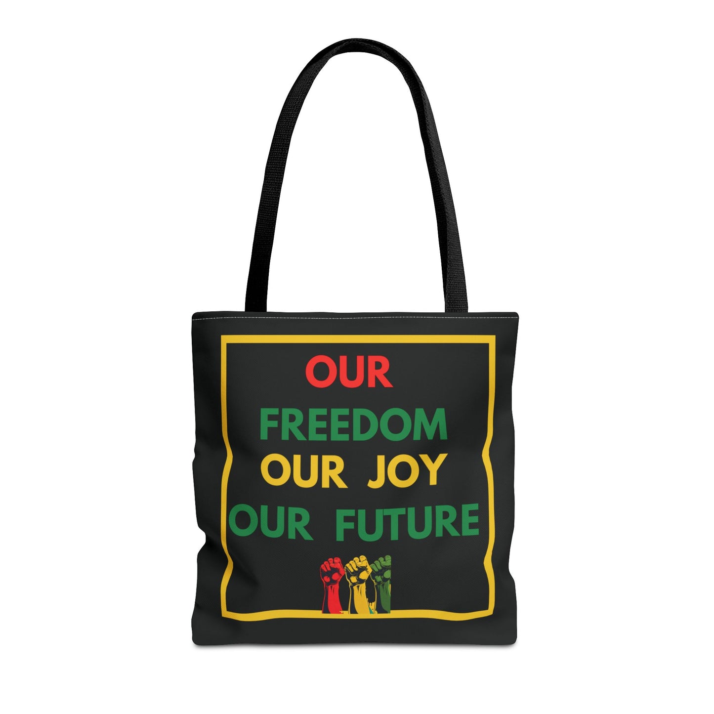 Red Gold Green Liberation Movement Tote Our Freedom Our Joy Our Future Cultural Pride Afrocentric Empowerment Fashion Tote Black History Gift
