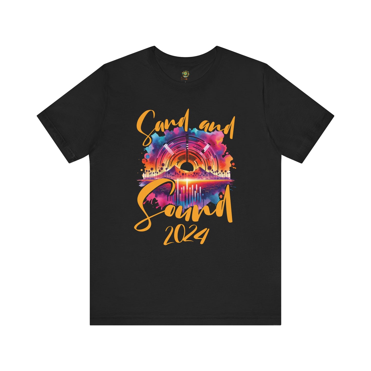 Bohemian Desert T-Shirt Sand and Sound 2024 Festival Tee for Music Lovers Boho Style Concert Wear Desert Vibes