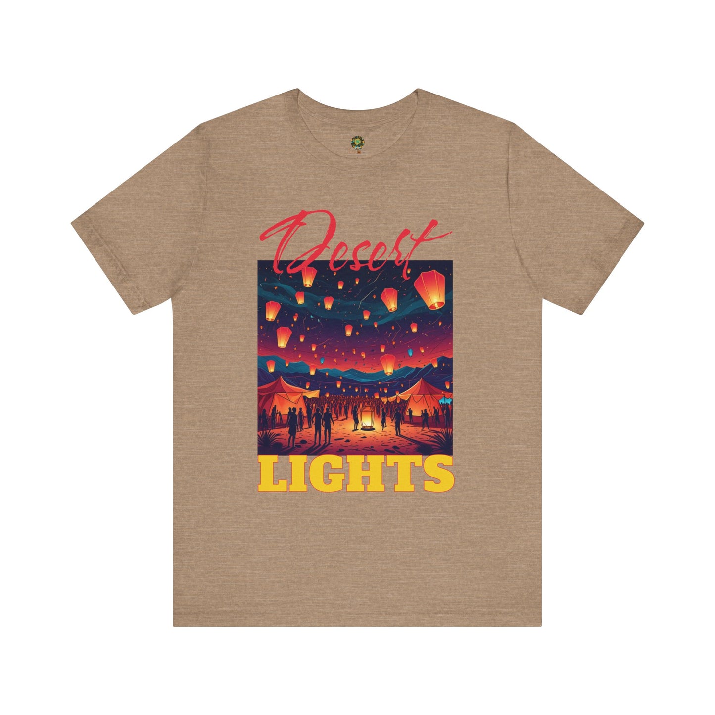 Bohemian Festival T-Shirt Desert Lights Tee Trendy Summer Wear Artistic Desert Style Fashion Shirt for Music Festival Lovers