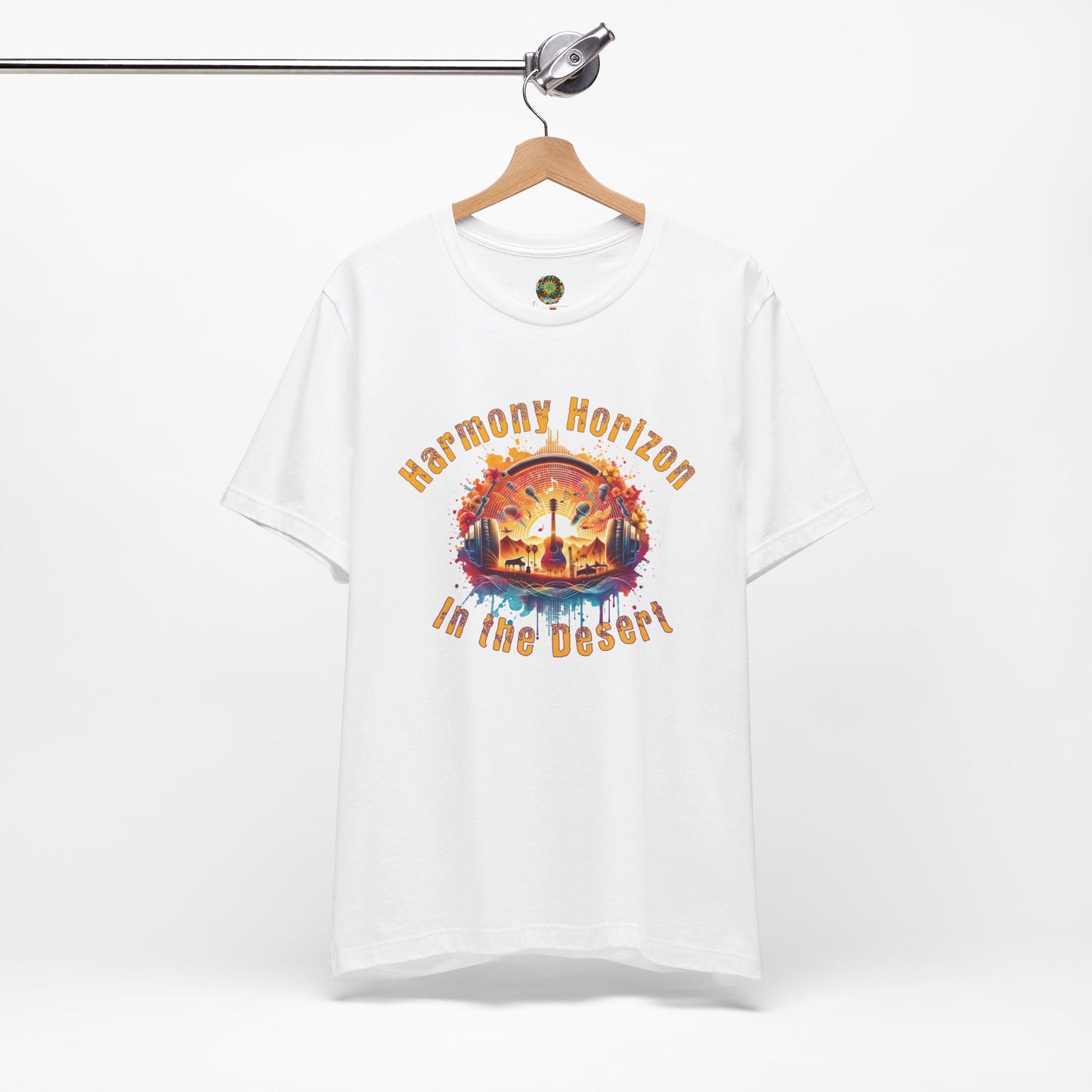 Bohemian Desert Festival T-Shirt Harmony Horizon in the Desert Artistic Music Tee for Music Lovers and Festival Goers