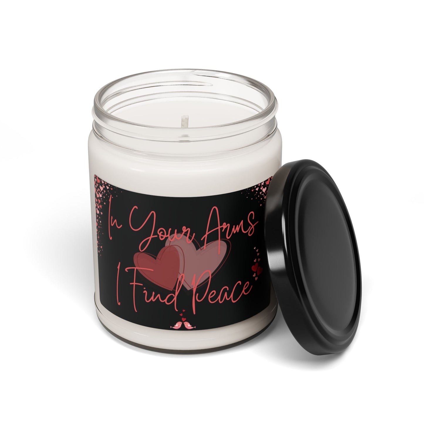 Aromatic Romantic V=Day Candle Elegant Sentimental Heartfelt Love Gift For Partner Black Label Couple's Long-Burning Soy Gift Candle