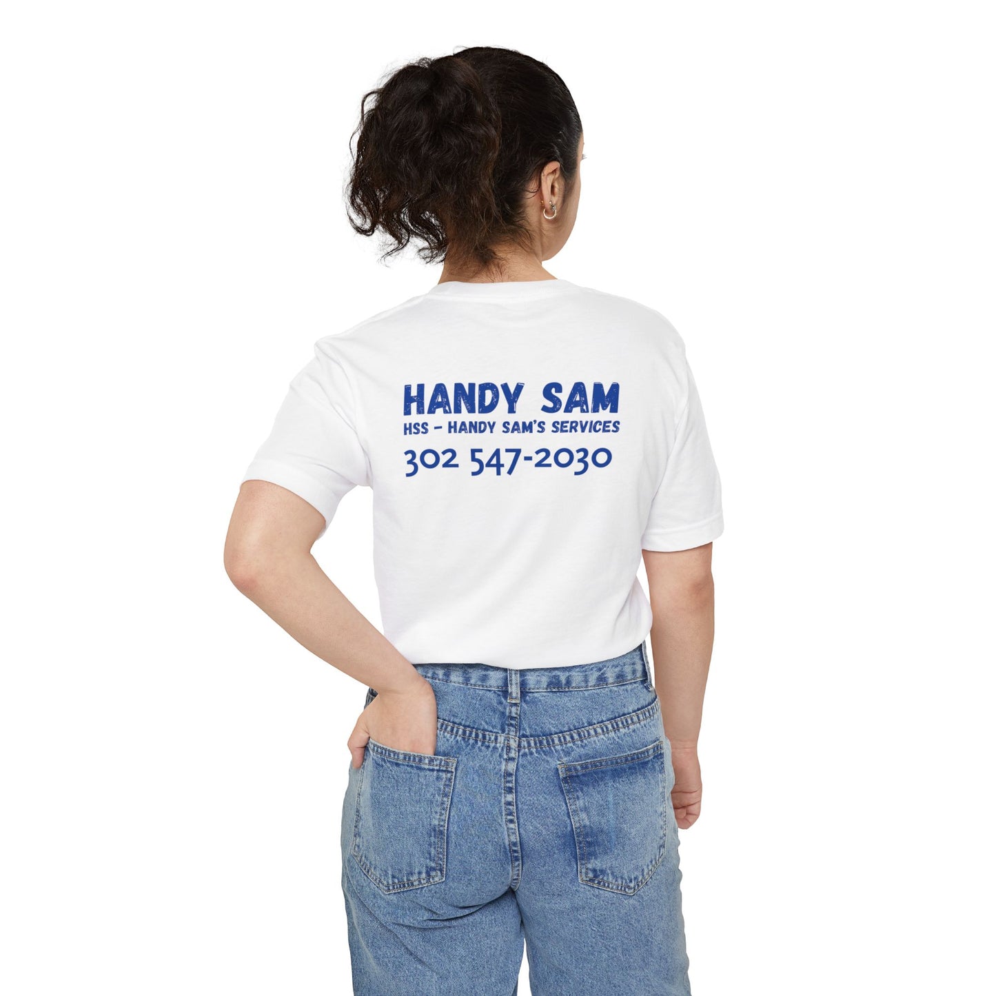 Custom Business T-Shirt Personalized Employee Logo Printed Shirt Small Business Merch Gift for Handyman Apparel Pocket T-Shirt DIY Enthusiast