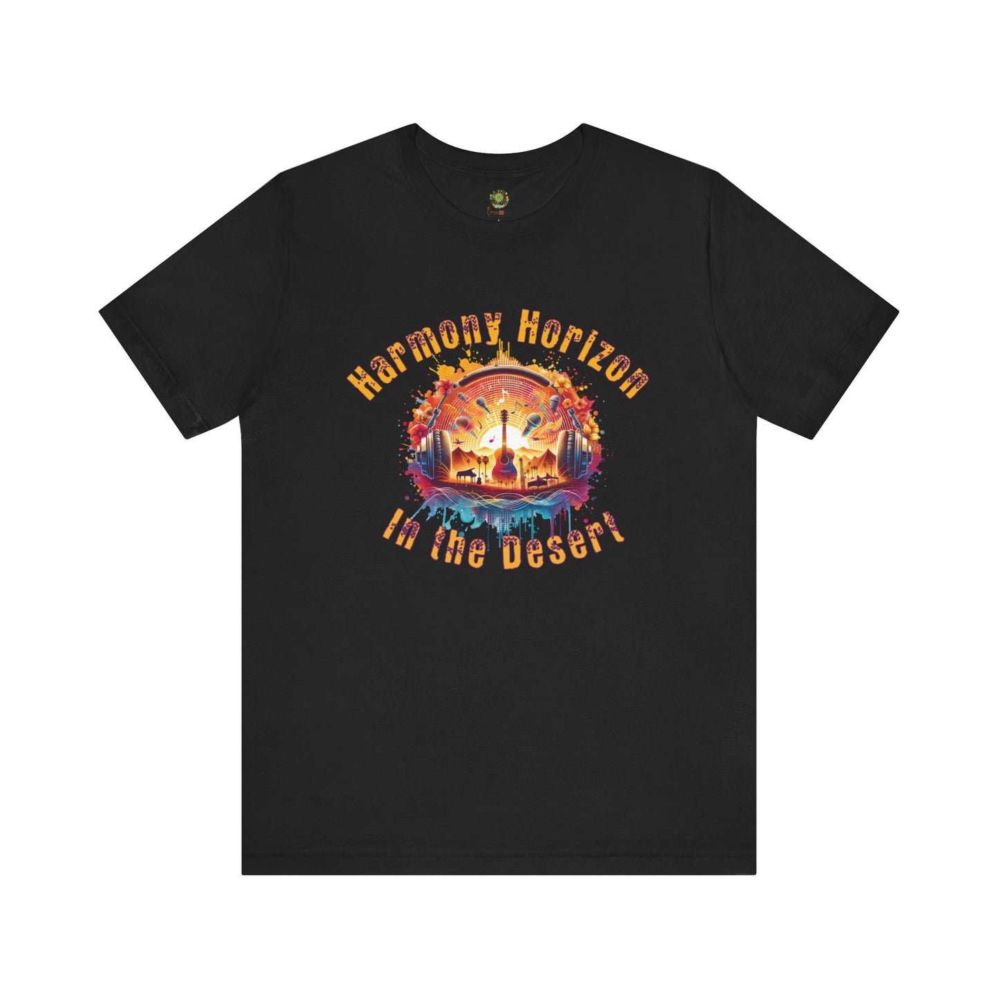Bohemian Desert Festival T-Shirt Harmony Horizon in the Desert Artistic Music Tee for Music Lovers and Festival Goers