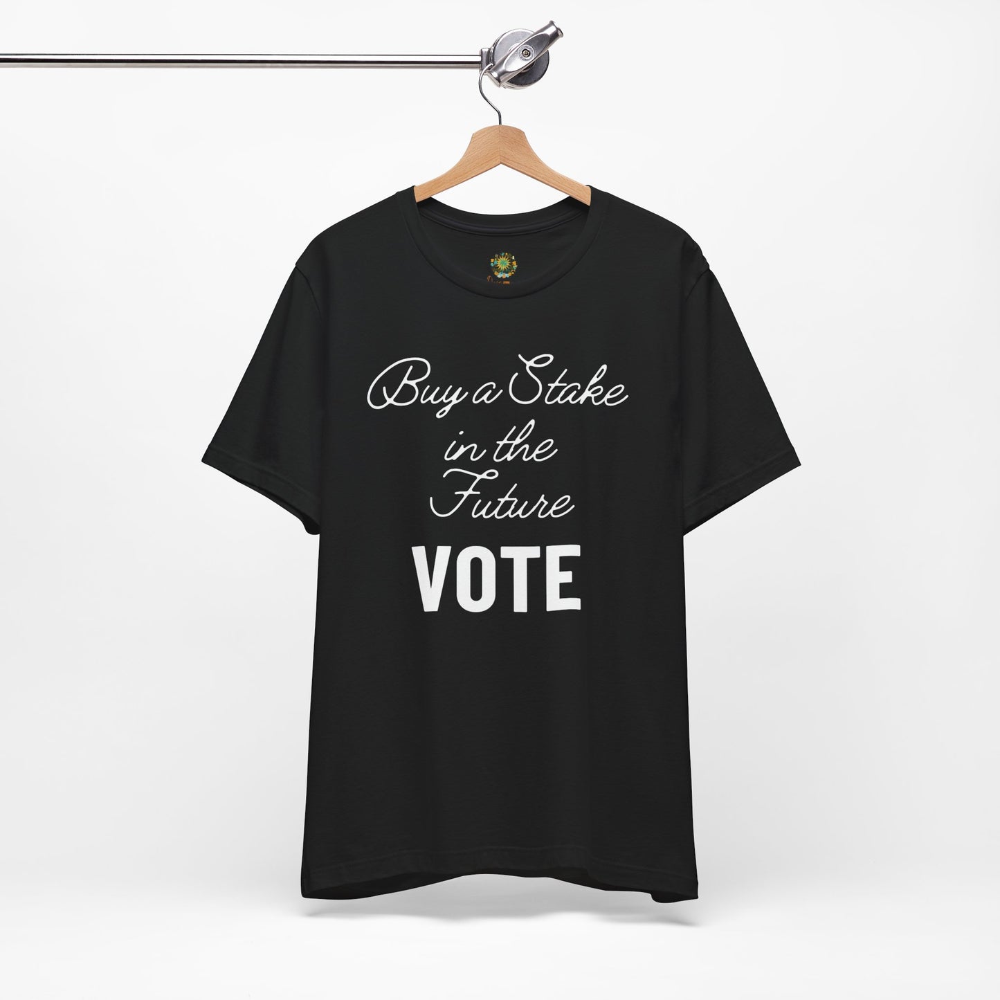 US Election 2024 T-Shirt Inspirational Voting Rights Tee for Civic Engagement Buy a Stake in the Future Vote fot Democracy