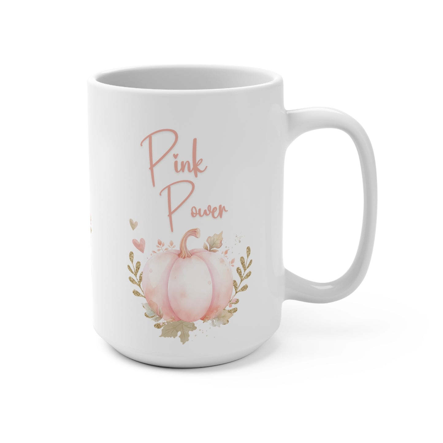 October Awareness Pumpkin Mug for Breast Cancer Awareness Empowering Message Mug Gift for Her Motivational Pink Power Survivor Gift Mug