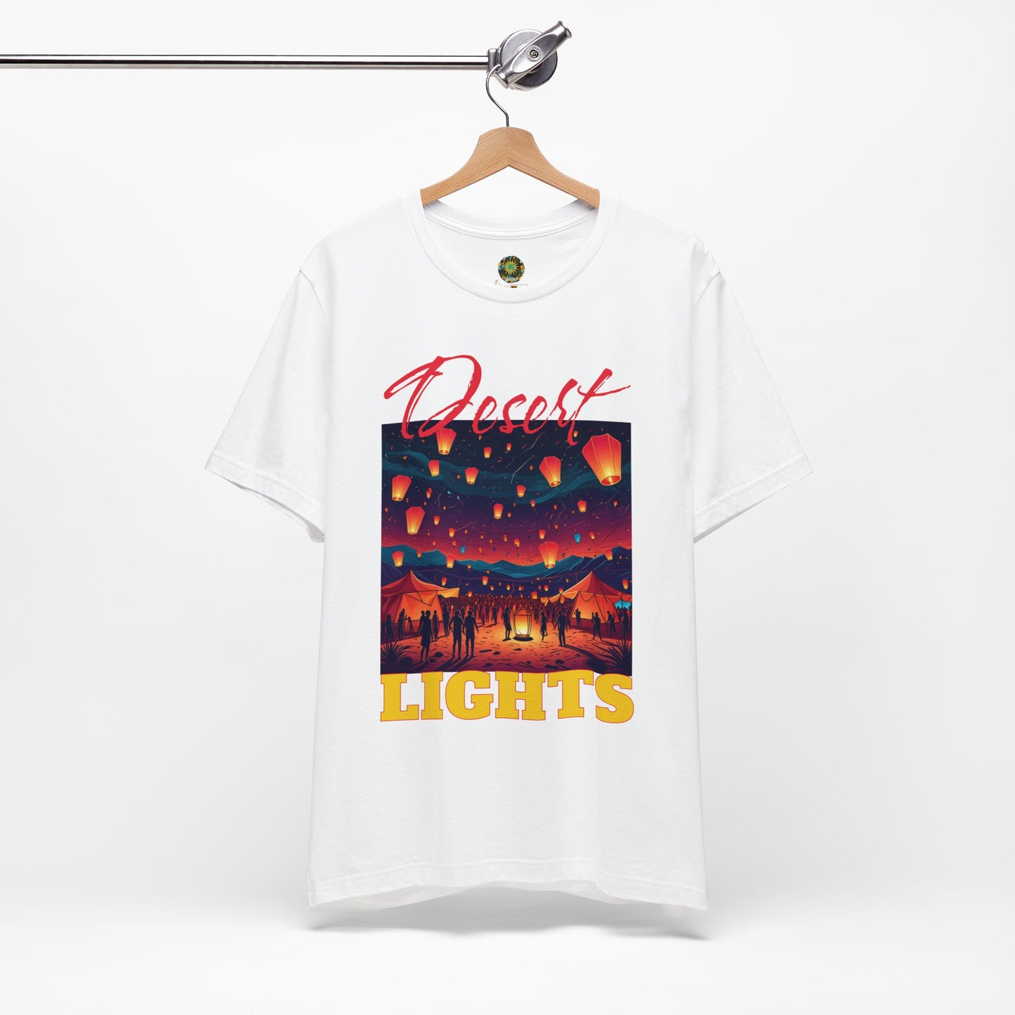 Bohemian Festival T-Shirt Desert Lights Tee Trendy Summer Wear Artistic Desert Style Fashion Shirt for Music Festival Lovers