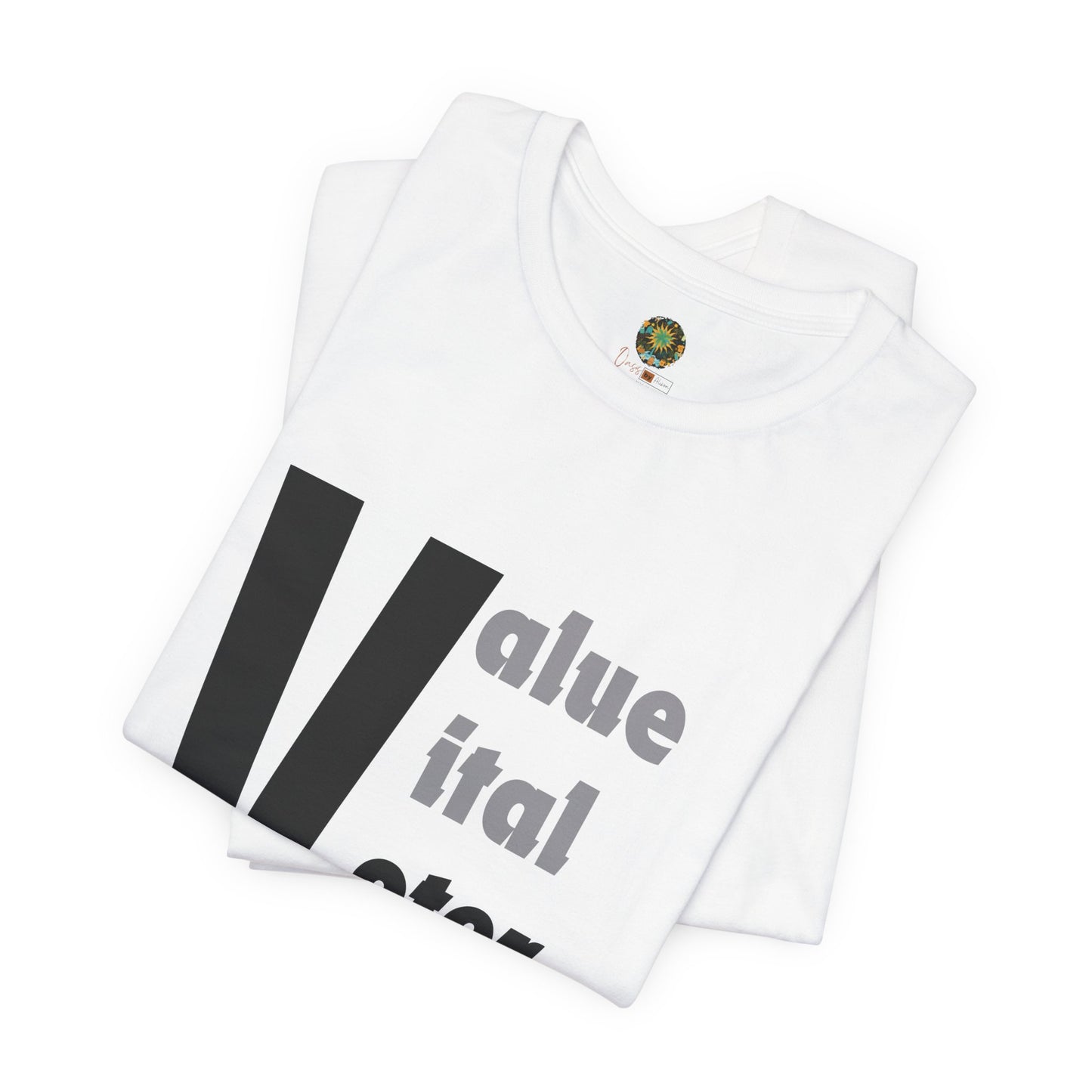 Voting Rights US Election 2024 T-Shirt Value Vital Voter Voices Inspirational Civic Engagement Tee with Big V for Voter Empowerment