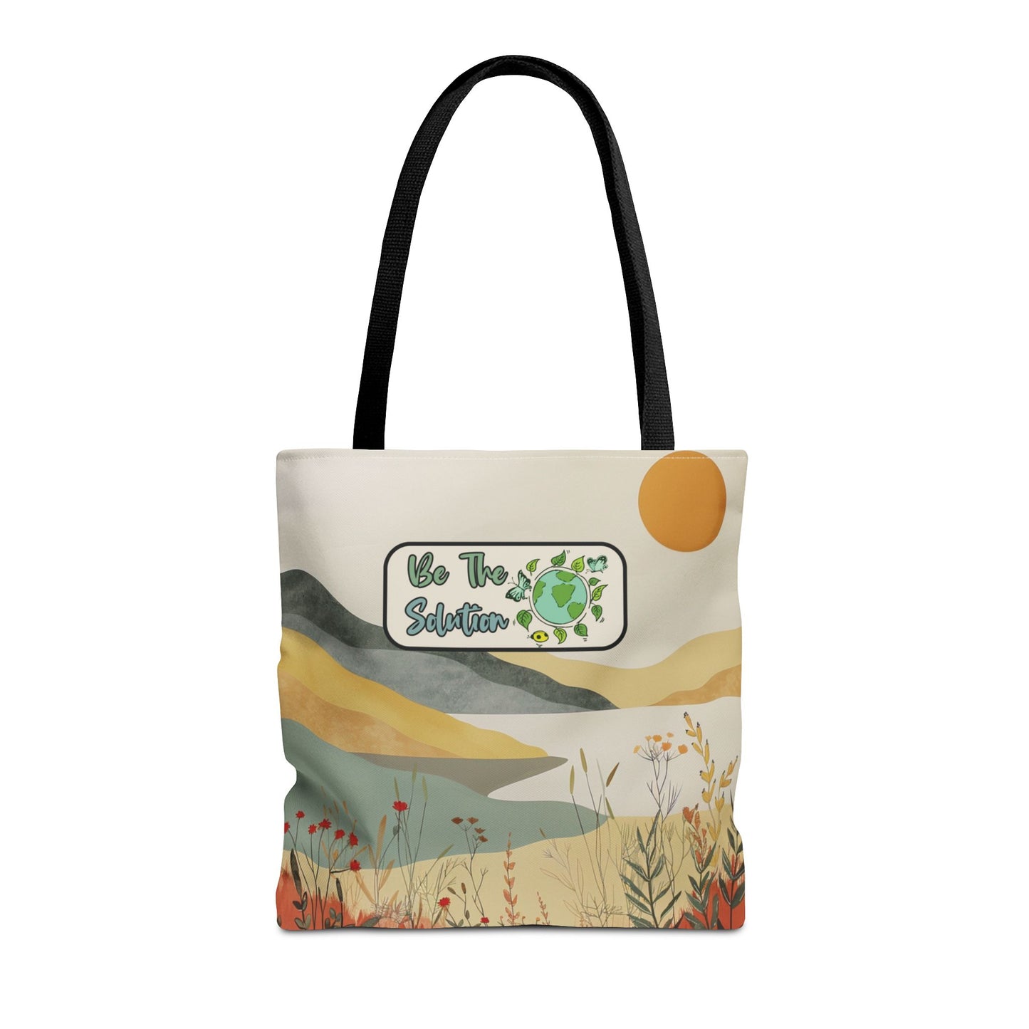 Earth Day Eco Message Tote Bag for Nature Lovers and Environmentalists Planet Positive Unique Gift Idea Boho Eco Tote