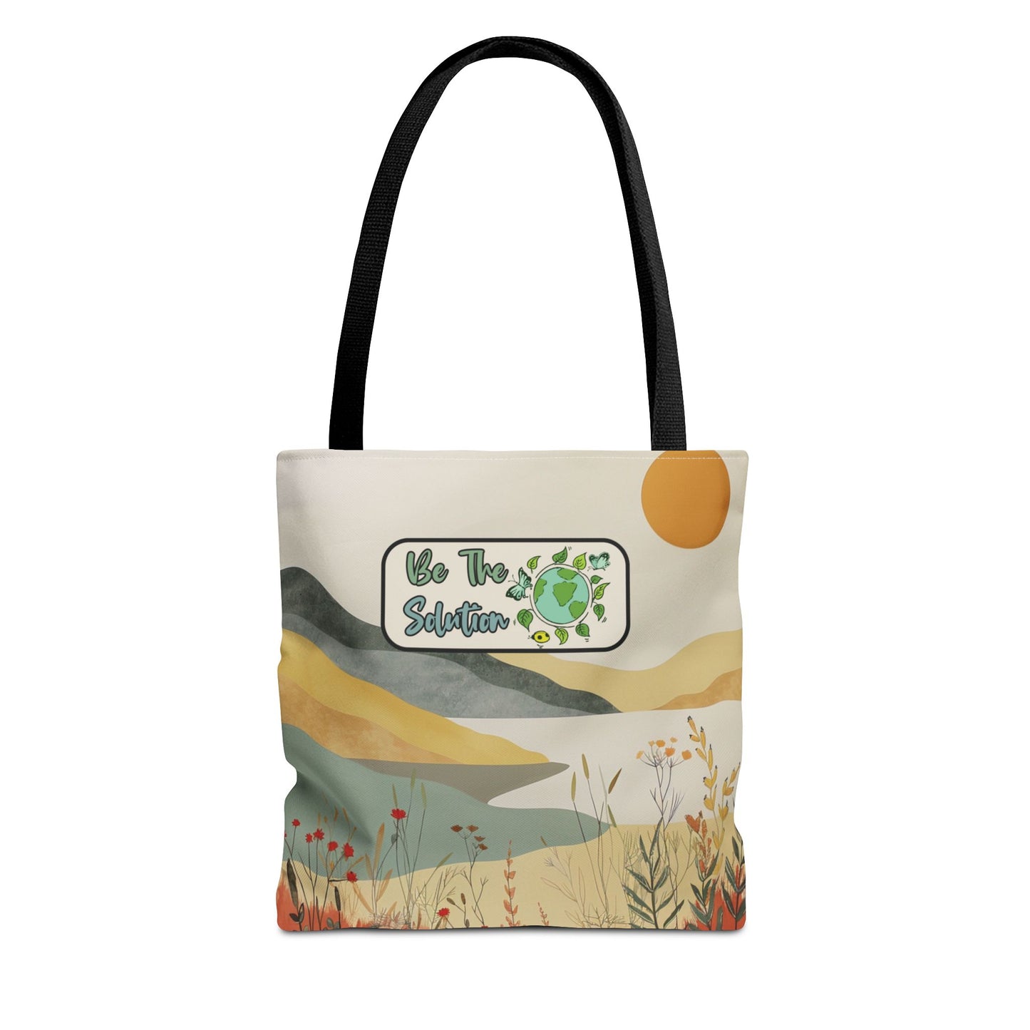 Earth Day Eco Message Tote Bag for Nature Lovers and Environmentalists Planet Positive Unique Gift Idea Boho Eco Tote