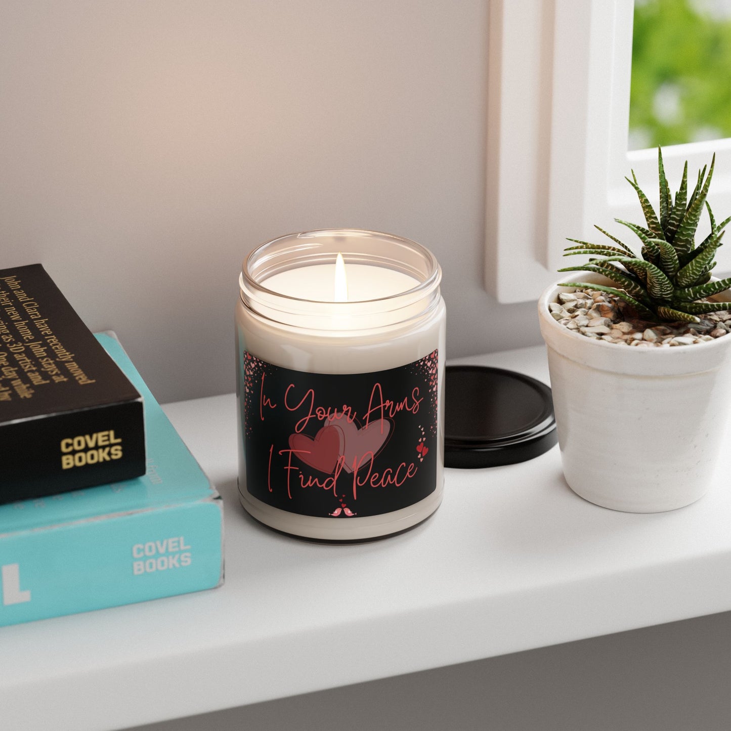 Aromatic Romantic V=Day Candle Elegant Sentimental Heartfelt Love Gift For Partner Black Label Couple's Long-Burning Soy Gift Candle