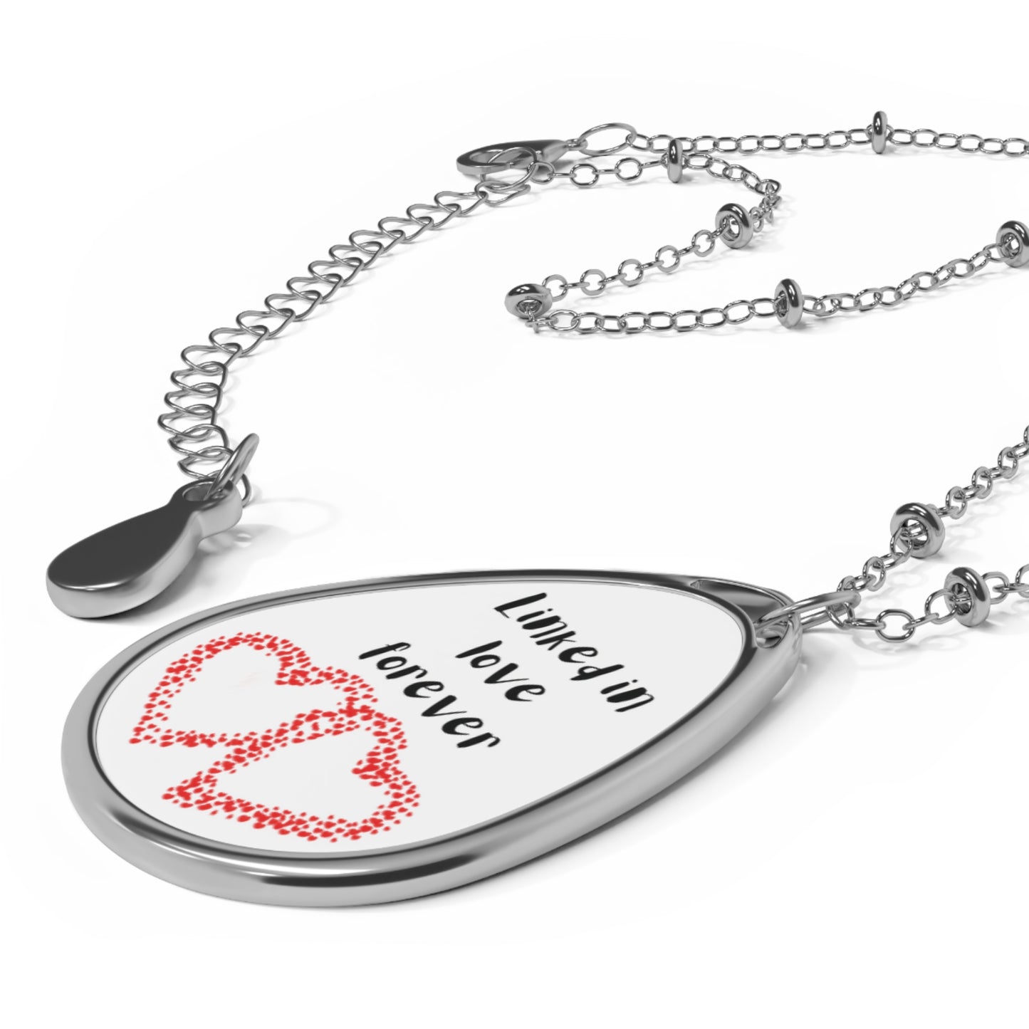 Keepsake Necklace for Women Valentine's Day Linked In love Forever Pendant Sentimental Gift Pendant For Couples Romantic Anniversary V-Day Gift Idea For Her