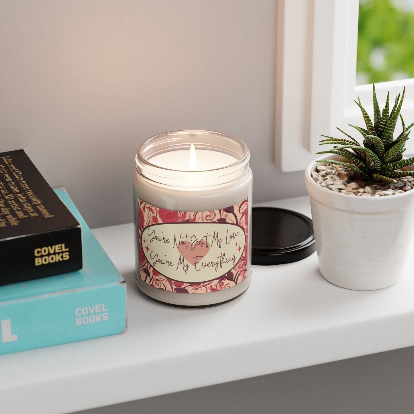 Romantic Best-Selling V- Day Love-Themed Sentimental Candle 9oz Love Expression Candle Valentine Gift for Anniversaries Long-burn Aromatic Soy Wax Candle