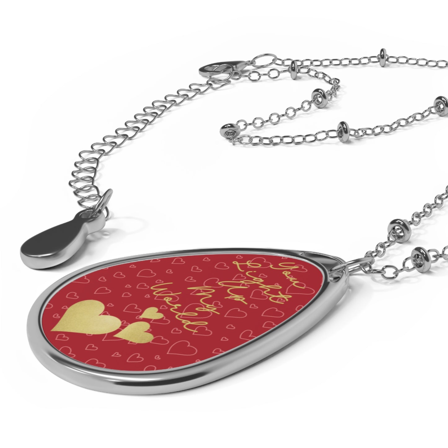Romantic Anniversary Keepsake Necklace for Women Valentine's Day You Light Up My World Pendant For Her Sentimental Jewelry Gift For Couples