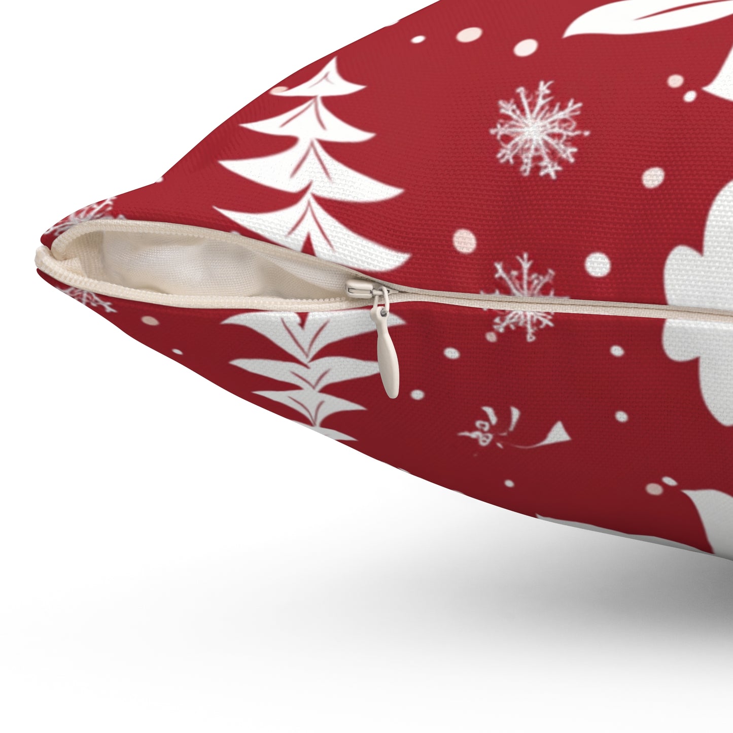 Christmas Dancing Santa Whimsical Accent Pillow Modern Seasonal Home Decor Unique Holiday Gift Idea Double-Sided Pillow