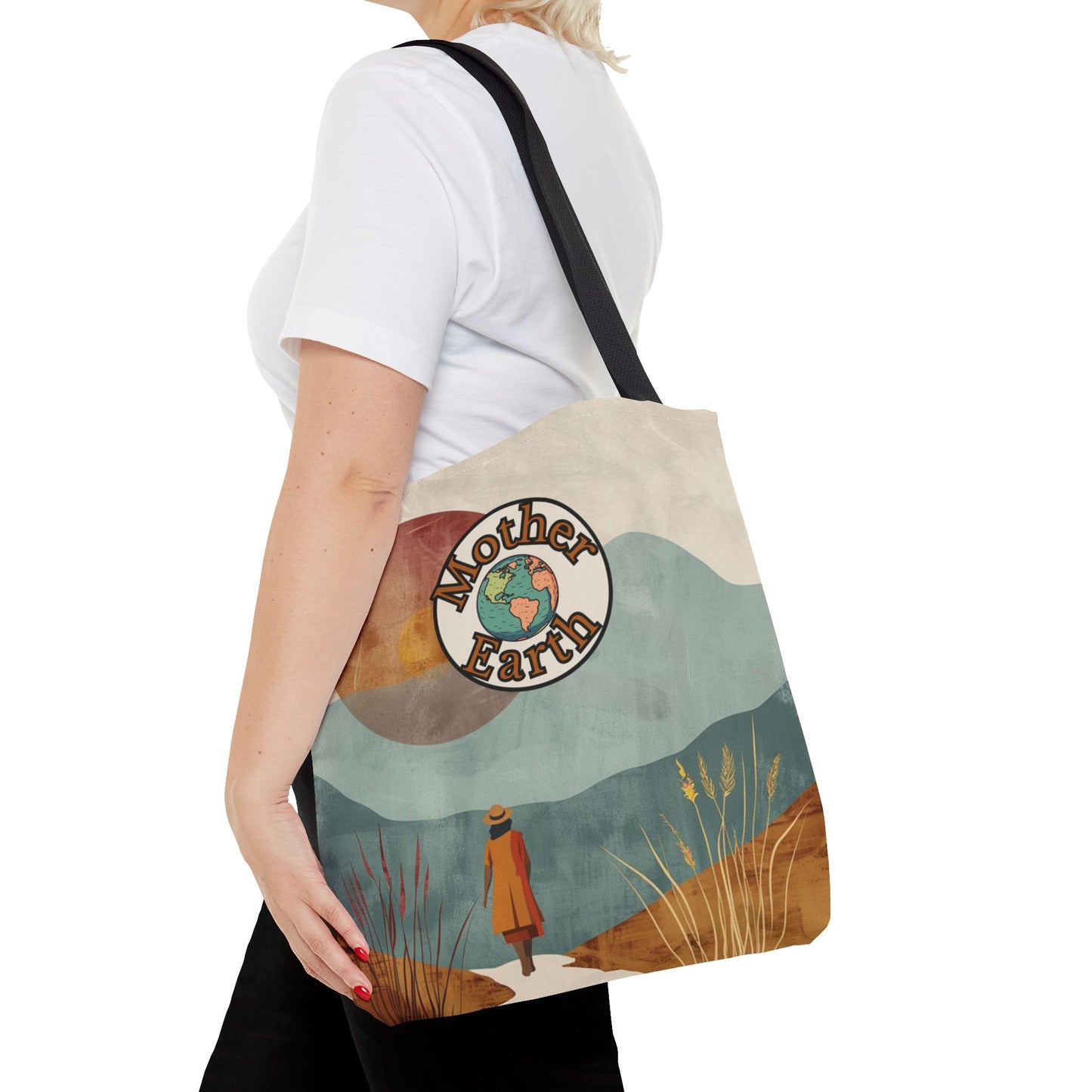 Everyday Earth Day Tote Planet Protector Environmentalist Gift for Her Reusable Eco Bag Woman-Owned Business Product Earth Tribute Accessory
