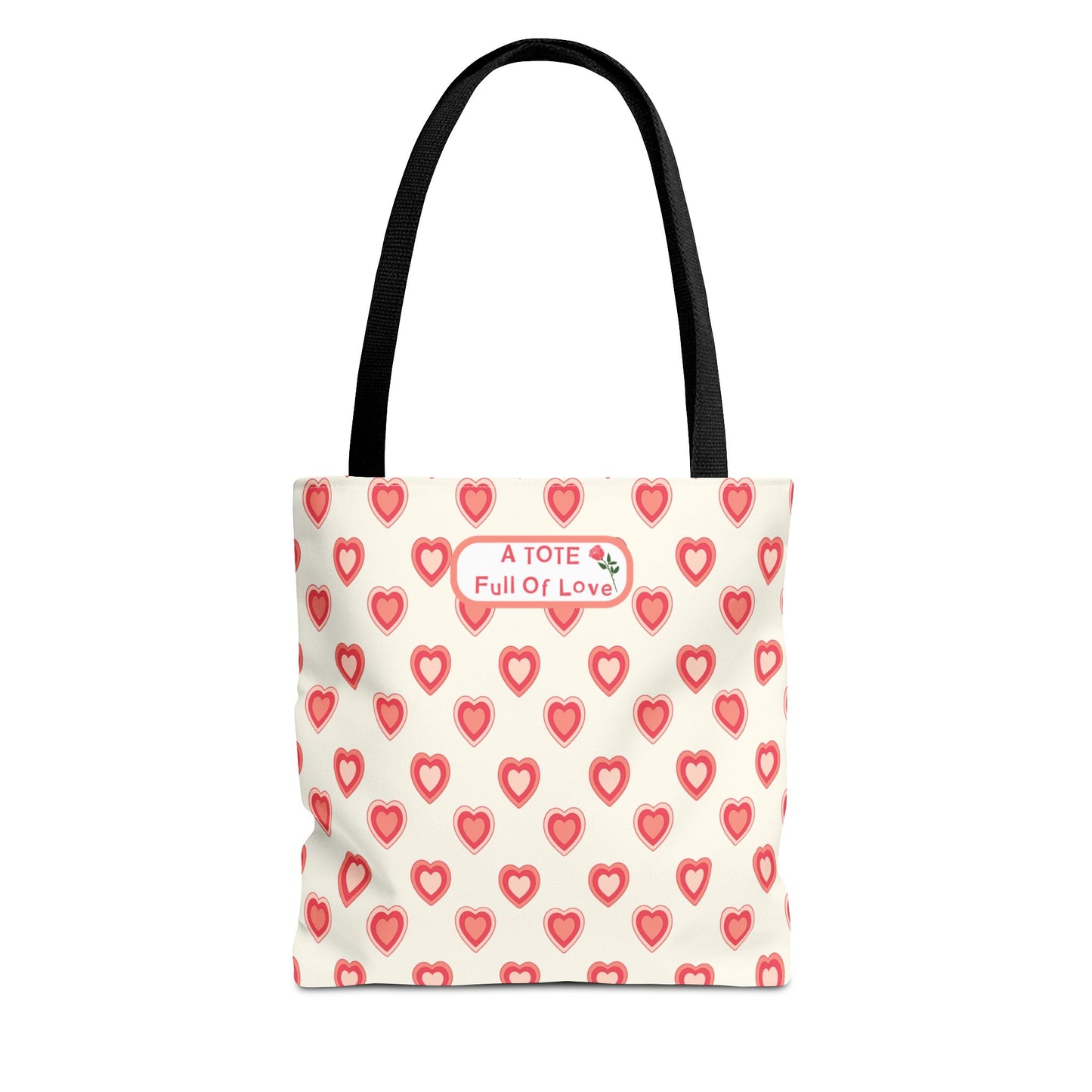 Fashionable Valentine's Day Tote With Romantic Vibes Hearts Accessory Bag For Weddings Or Perfect Gift For Her Chic Beige and Pink Tote Bag