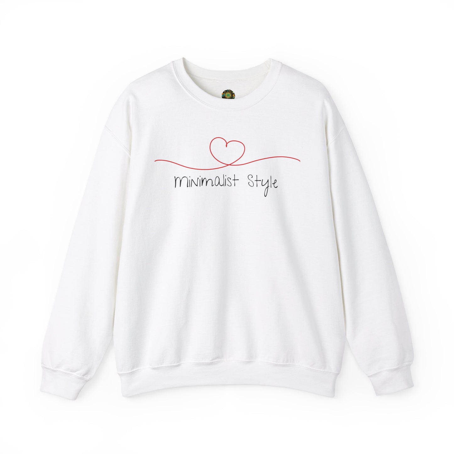 Eco-Friendly Valentine Sweatshirt Heart Design Minimalist Love-Inspired Clothing Thoughtful Gift Idea For Lovers Of Minimalism V-Day Shirt