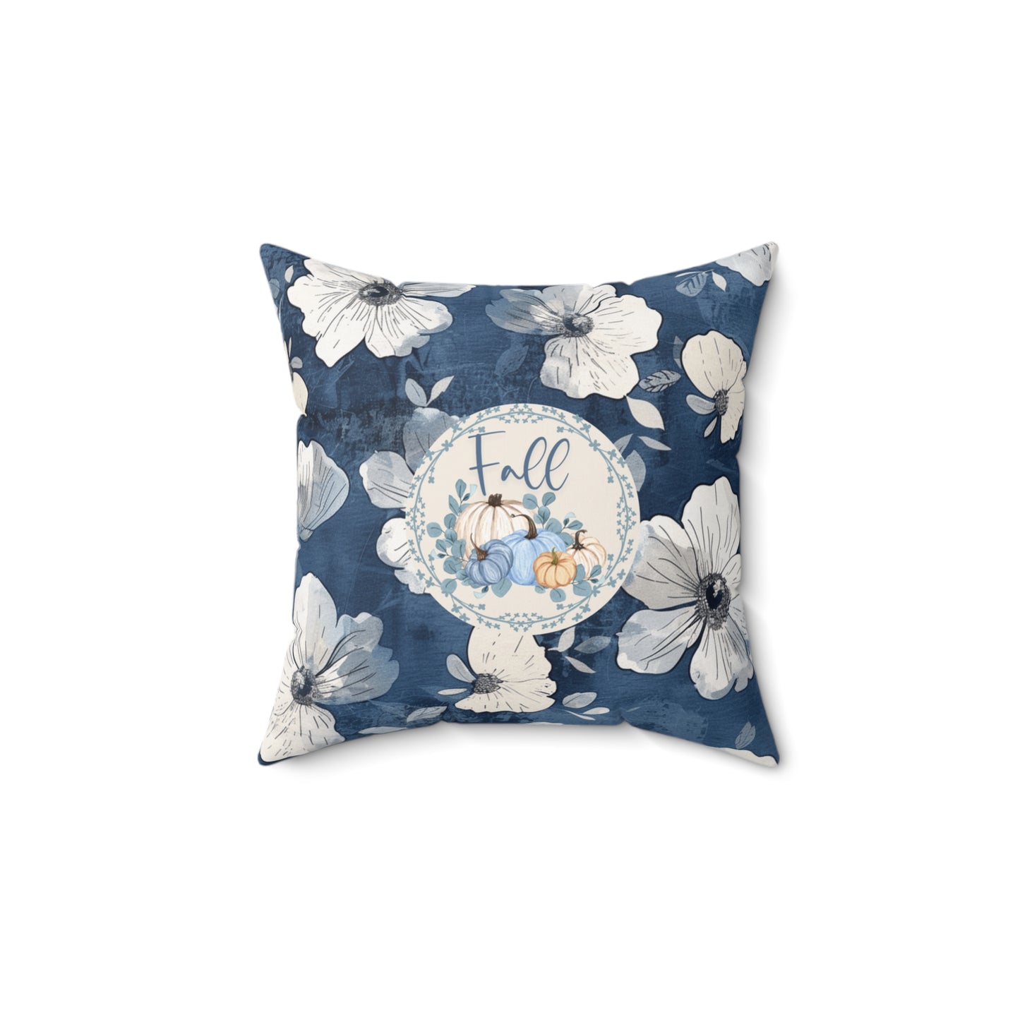 Seasonal Pumpkin Fall Throw Floral Pillow Thanksgiving Gift Accent Modern Autumn Decor Decorative Double-Sided Pillow