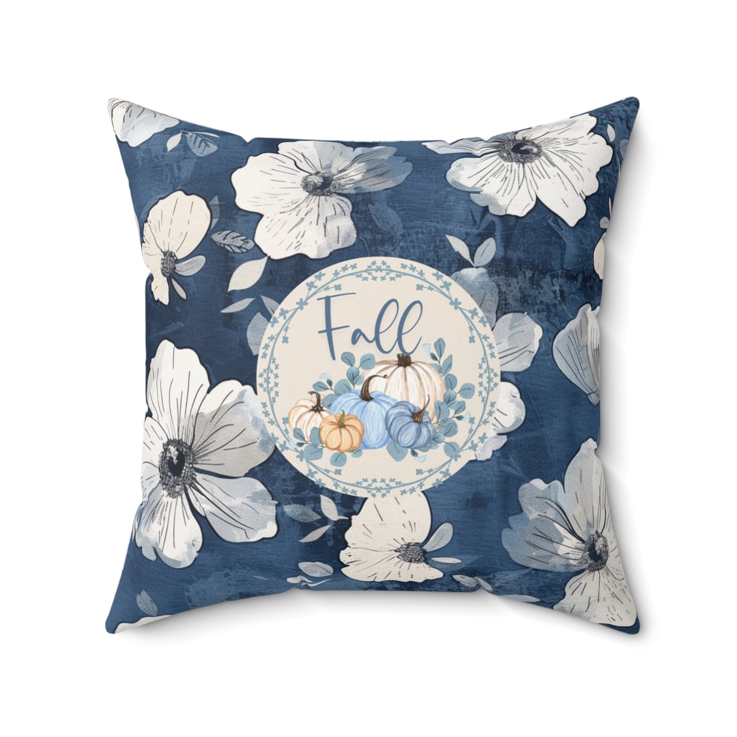 Seasonal Pumpkin Fall Throw Floral Pillow Thanksgiving Gift Accent Modern Autumn Decor Decorative Double-Sided Pillow