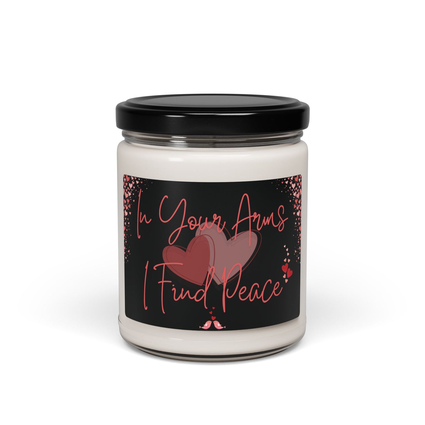 Aromatic Romantic V=Day Candle Elegant Sentimental Heartfelt Love Gift For Partner Black Label Couple's Long-Burning Soy Gift Candle