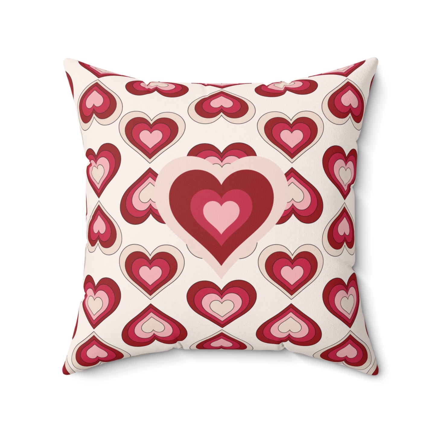 Double-Sided V-Day Heart Pillow Romantic Gift Idea Decorative Cushion For Couples Love-Inspired Decorative Pillow For All Seasons