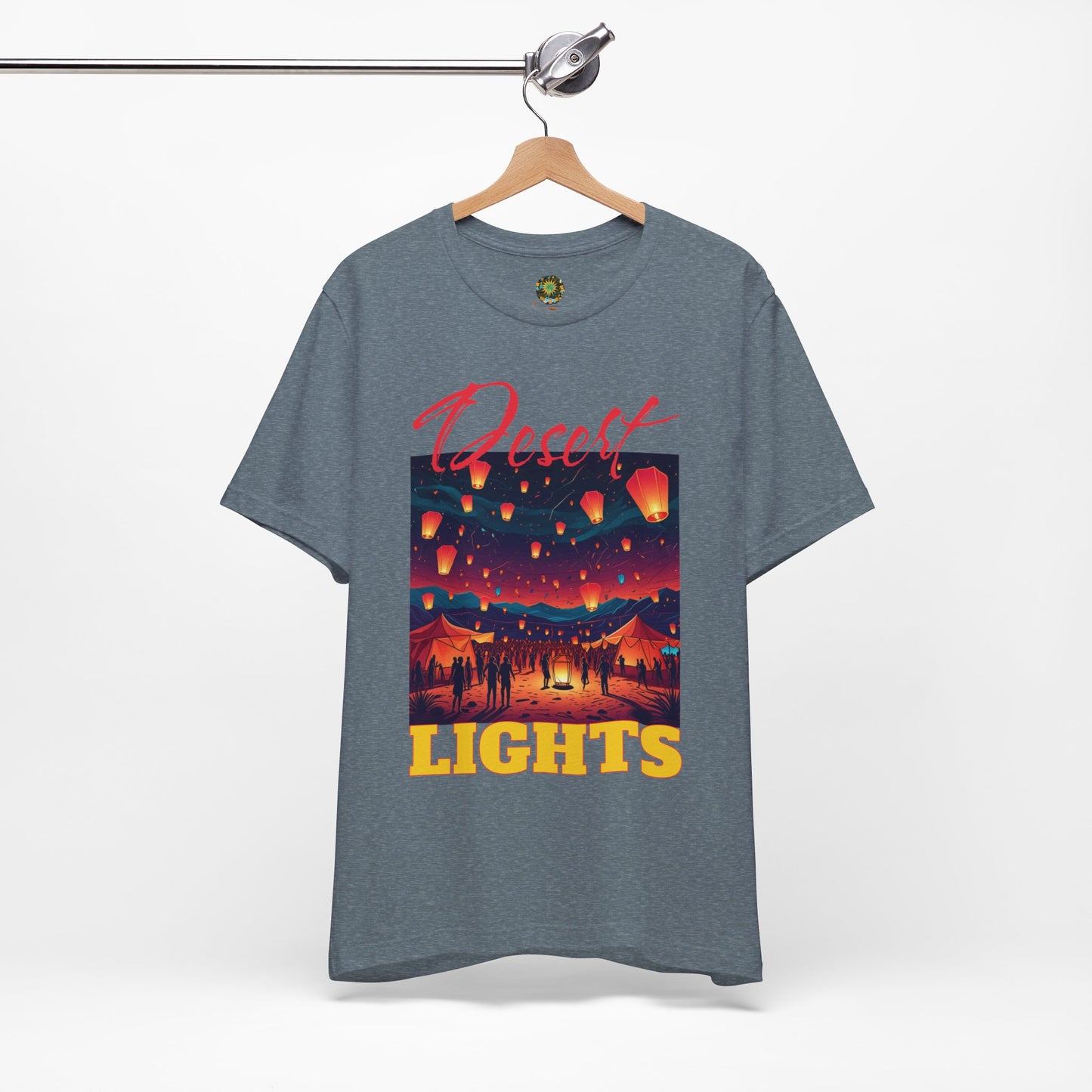 Bohemian Festival T-Shirt Desert Lights Tee Trendy Summer Wear Artistic Desert Style Fashion Shirt for Music Festival Lovers