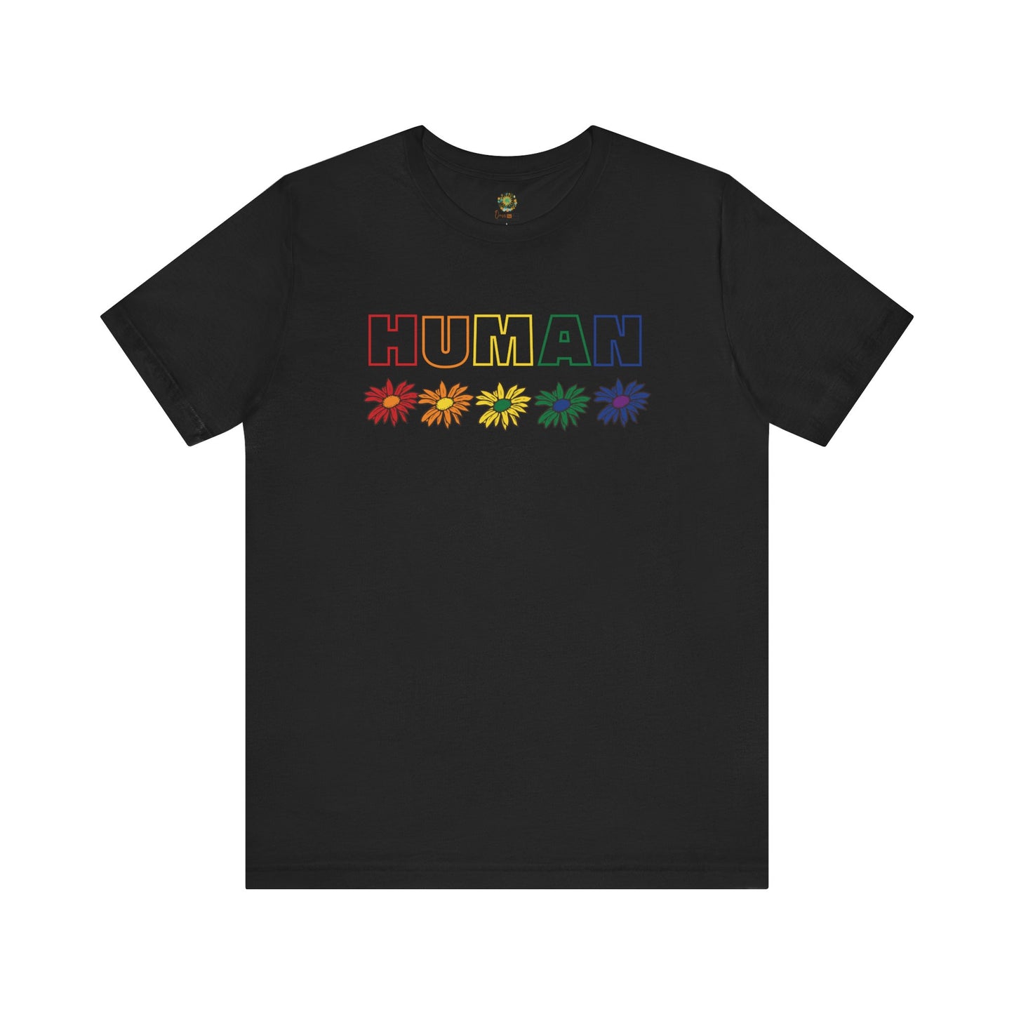 Inclusivity Rainbow T-Shirt for LGBTQ Celebration Stylish PRIDE Wear Stand proud Tee Human Equality Shirt Flower Design