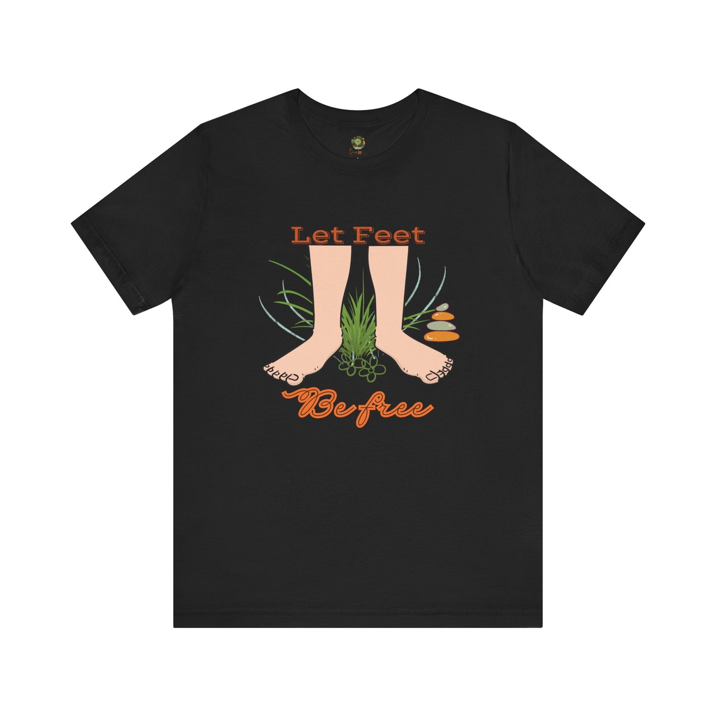 Awareness T Shirt for National Barefoot Day Tee Nature Connection Grounding Shirt for Mindfulness and Relaxation