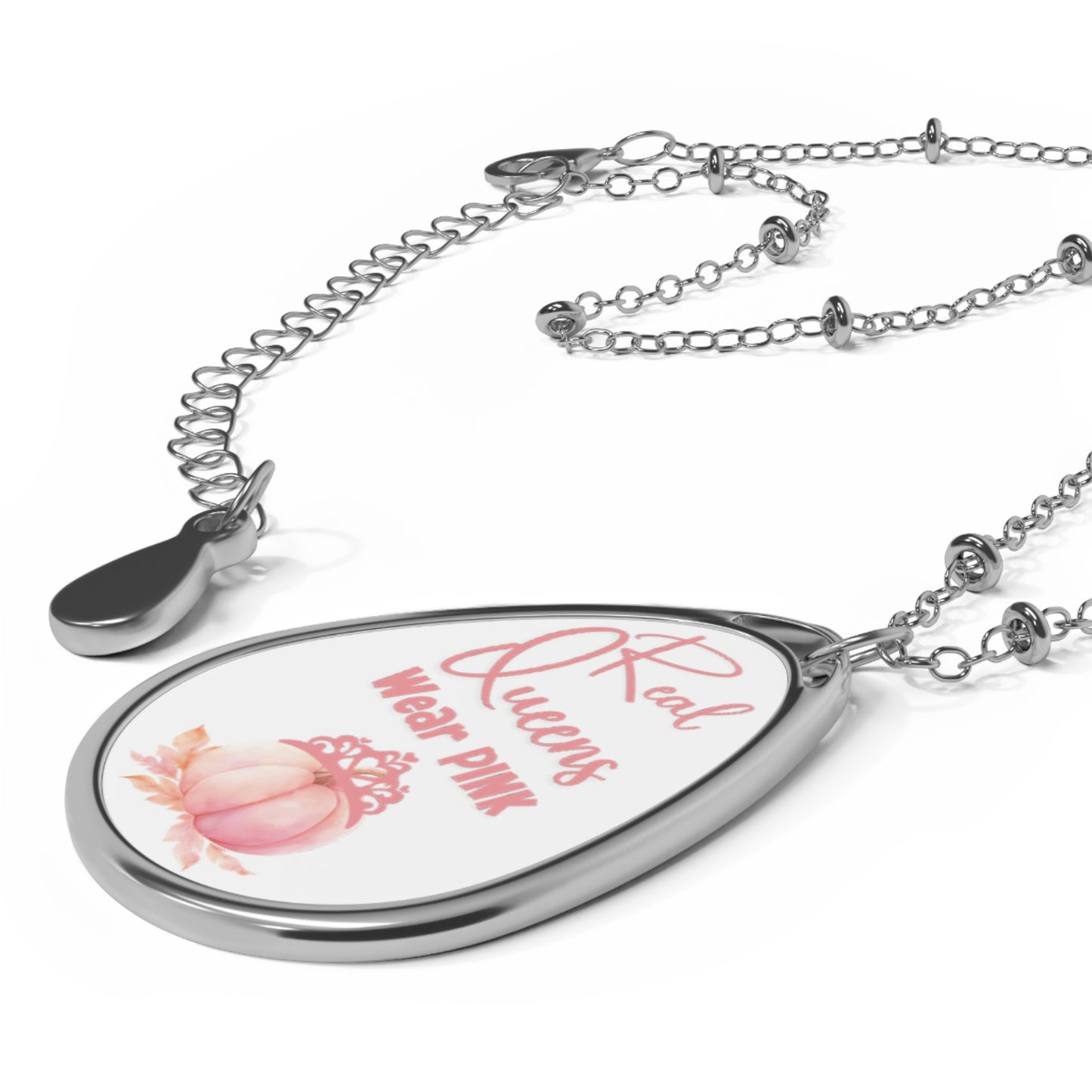 Breast Cancer Awareness Necklace Cancer Survivor Gift for Her Pink Pendant Jewelry for Women Pink Pumpkin Unique Heartwarming Gift