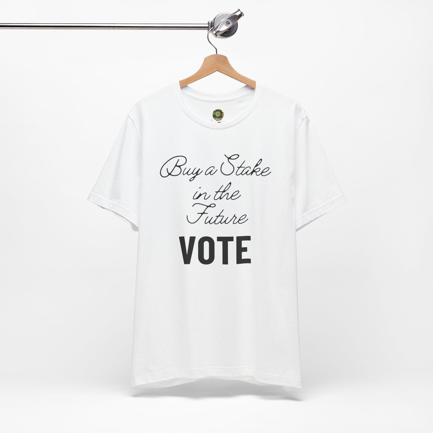 US Election 2024 T-Shirt Inspirational Voting Rights Tee for Civic Engagement Buy a Stake in the Future Vote fot Democracy