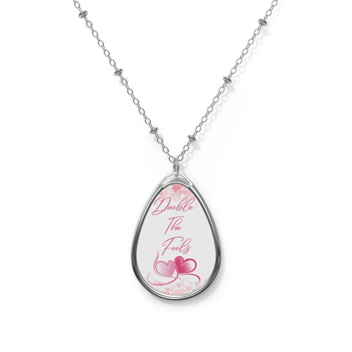 Romantic Two Hearts Necklace For Couples V-Day Jewelry For Anniversaries Hearts Love Pendant Timeless Keepsake Double The Feels Gift From Special Someone