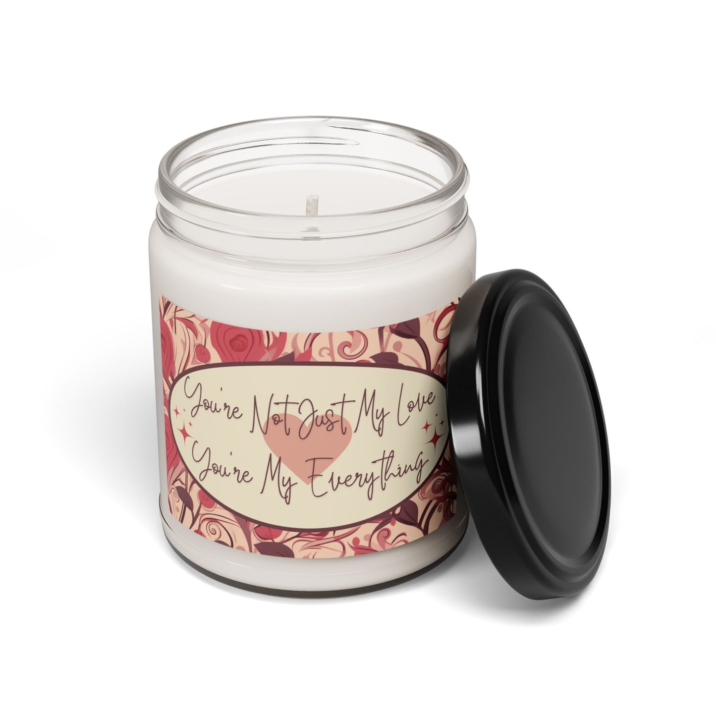 Romantic Best-Selling V- Day Love-Themed Sentimental Candle 9oz Love Expression Candle Valentine Gift for Anniversaries Long-burn Aromatic Soy Wax Candle