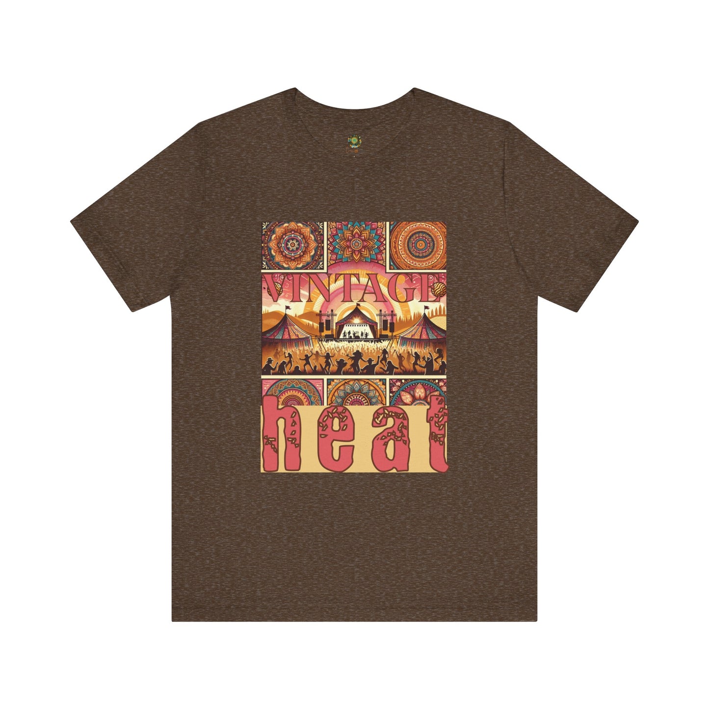Vintage Heat T-Shirt Bohemian Desert Music Festival Tee for Festival-Goers Music Lovers