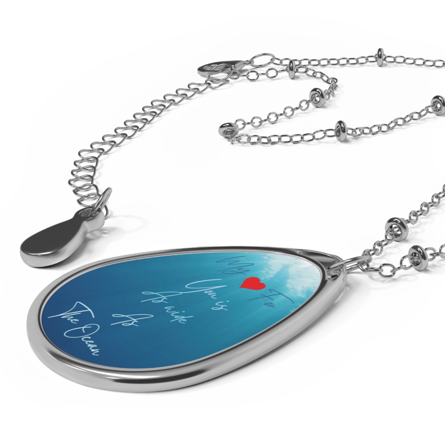 Romantic Ocean Inspired Pendant Valentine Necklace For Romantic Heartfelt Special Occasion Love-Inspired Jewelry Gift For Her on V-Day