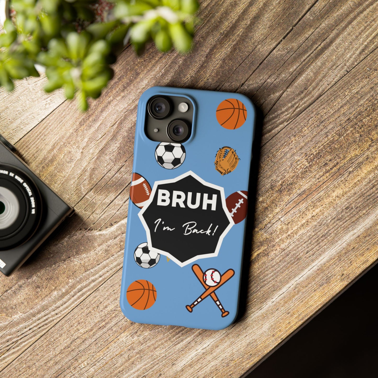 Stylish Back To School iPhone Case Trendy Phone Cover Fashionable Blue Phone Case Back To School Gear