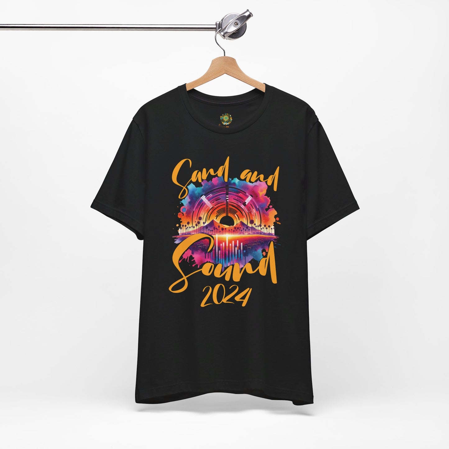Bohemian Desert T-Shirt Sand and Sound 2024 Festival Tee for Music Lovers Boho Style Concert Wear Desert Vibes