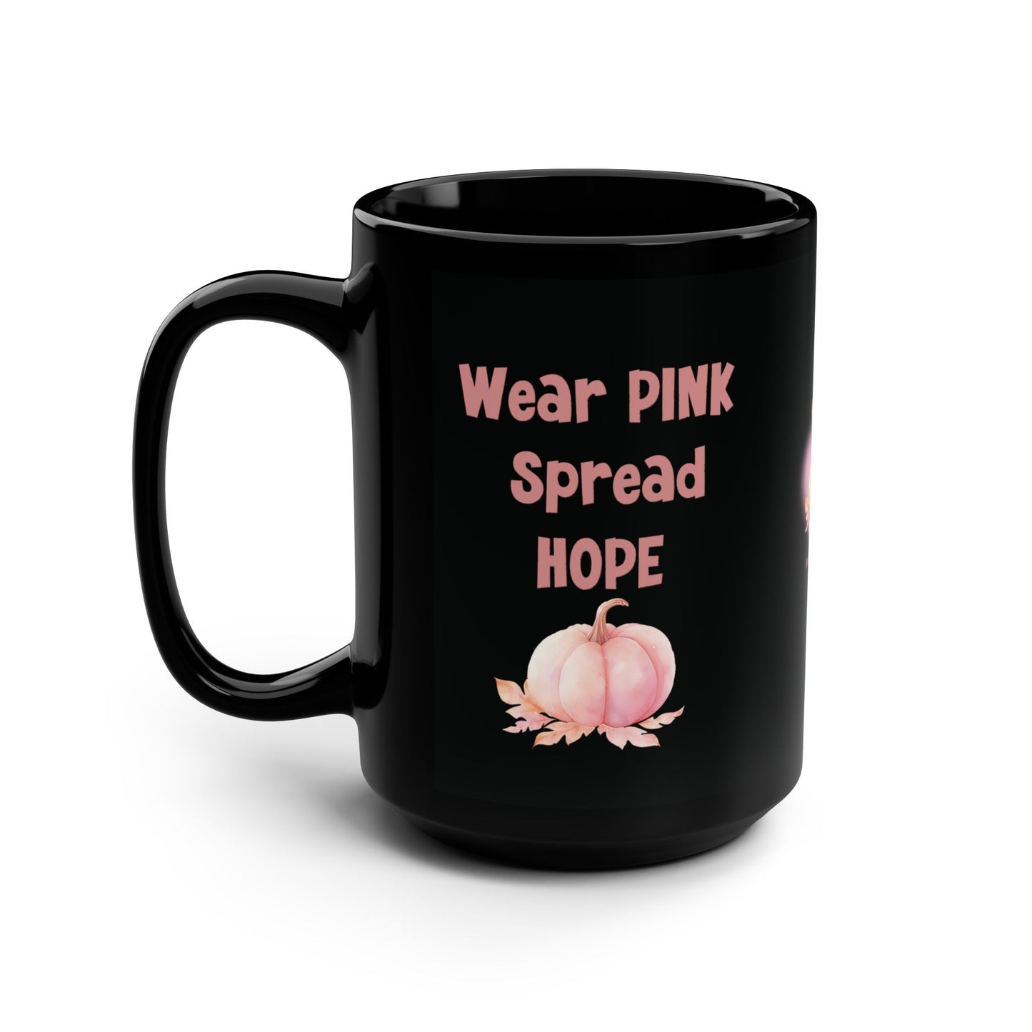 Hope and Strength Empowering Breast Cancer Gift Mug for Women Inspirational Cancer Support Advocate Awareness Mug