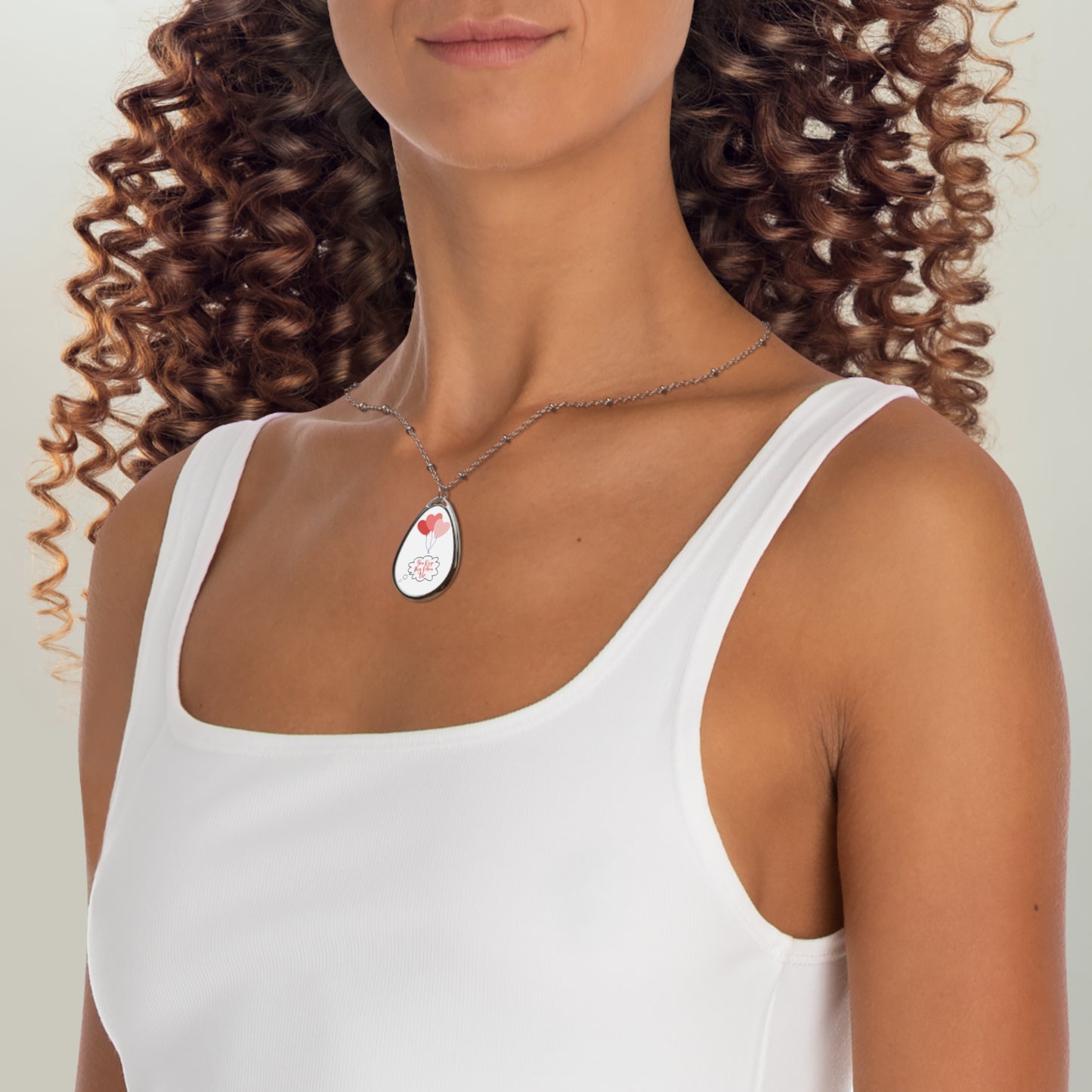 Playful Romantic Necklace You Keep My Vibes Up Thoughtful Valentine's Day Gift Pendant For Her Uplifting Love Keepsake Jewelry V-Day Birthday Gift