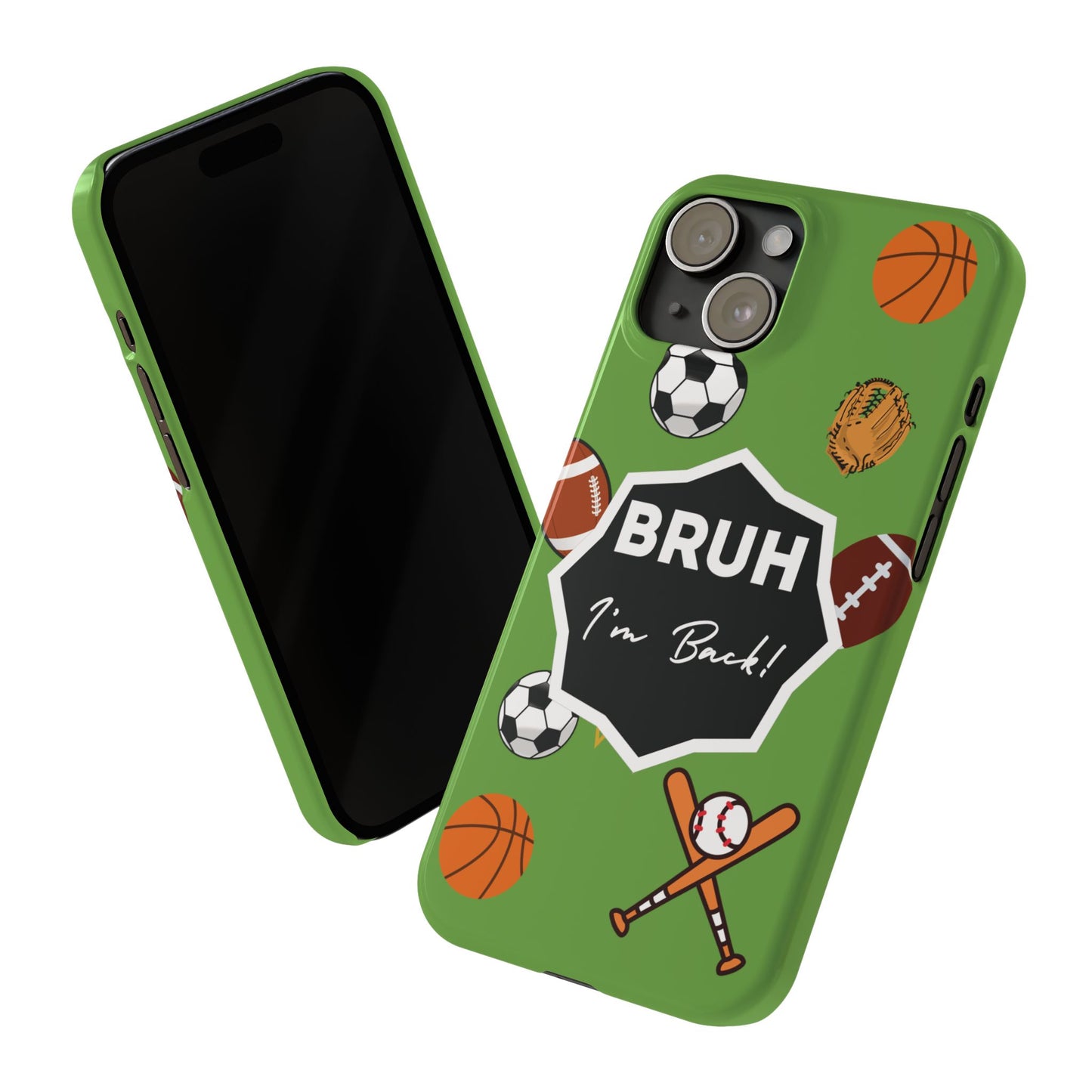 Trendy l iPhone Case Student Accessories Fashionable Sports Case Back To School Bruh Gear