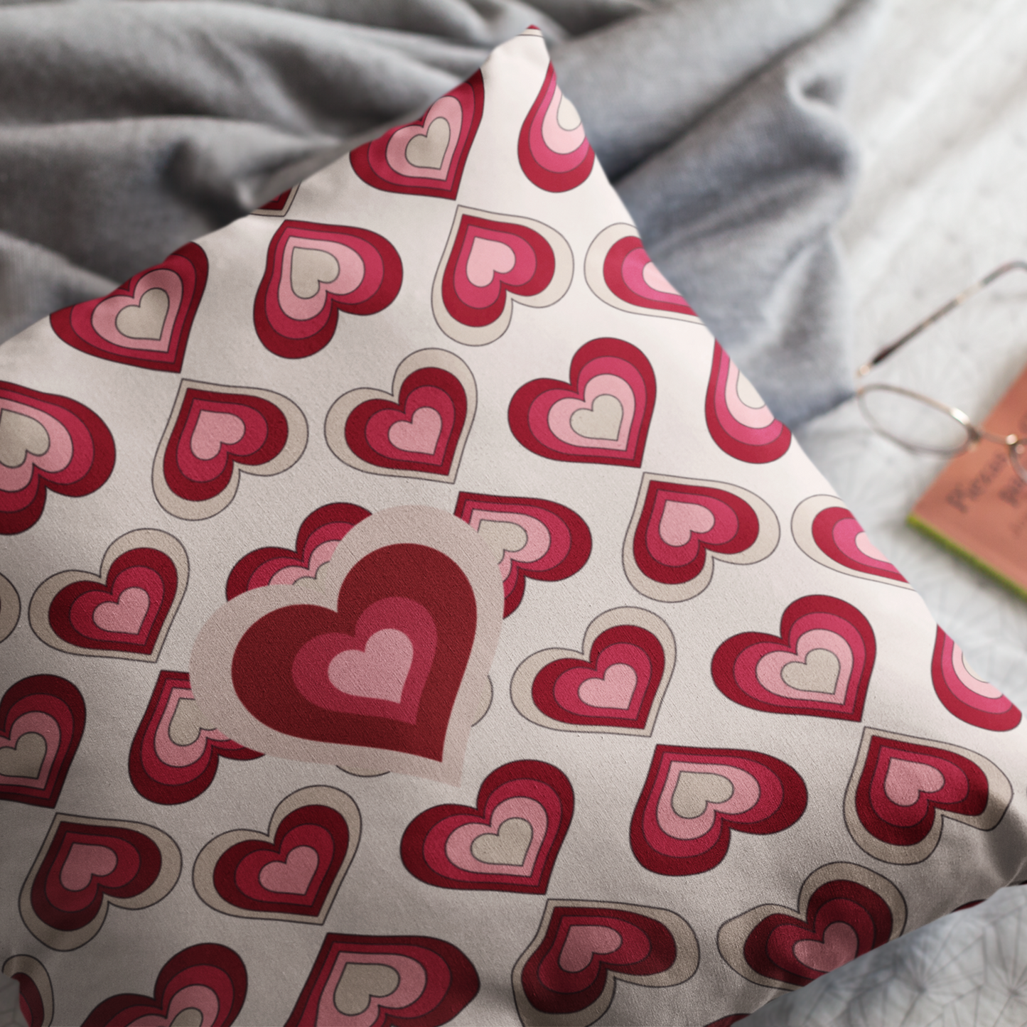 Double-Sided V-Day Heart Pillow Romantic Gift Idea Decorative Cushion For Couples Love-Inspired Decorative Pillow For All Seasons