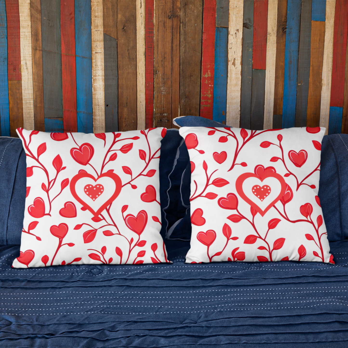 Bold Heart Love-Themed Accent Pillow For V-Day Love-Inspired Cushion For All Seasons Heart Themed Home Decor for Valentine's Day Gift