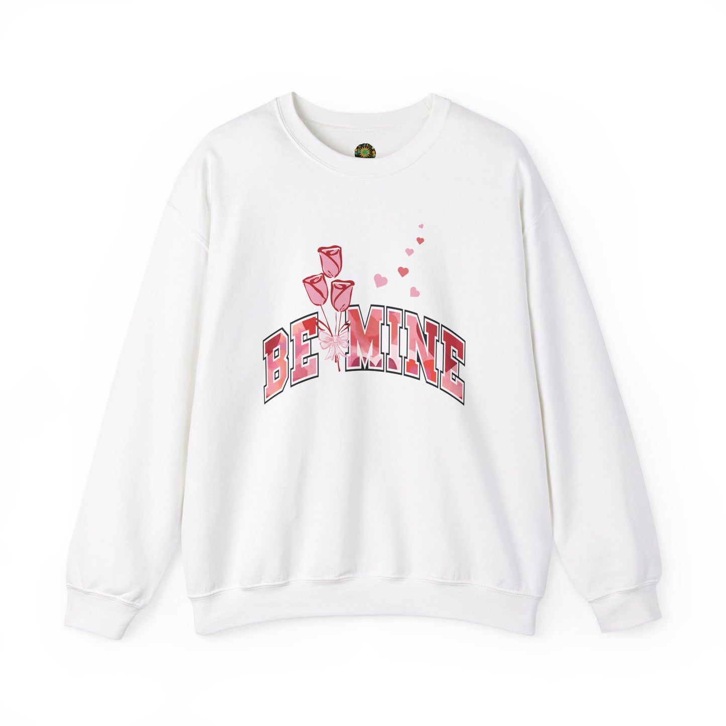 Rose-Themed Valentine Sweatshirt Design Perfect Rose-Bouquet V-Day Outfit Thoughtful Heart And Roses Gift Idea For Lovers Eco-Friendly Winter Wear