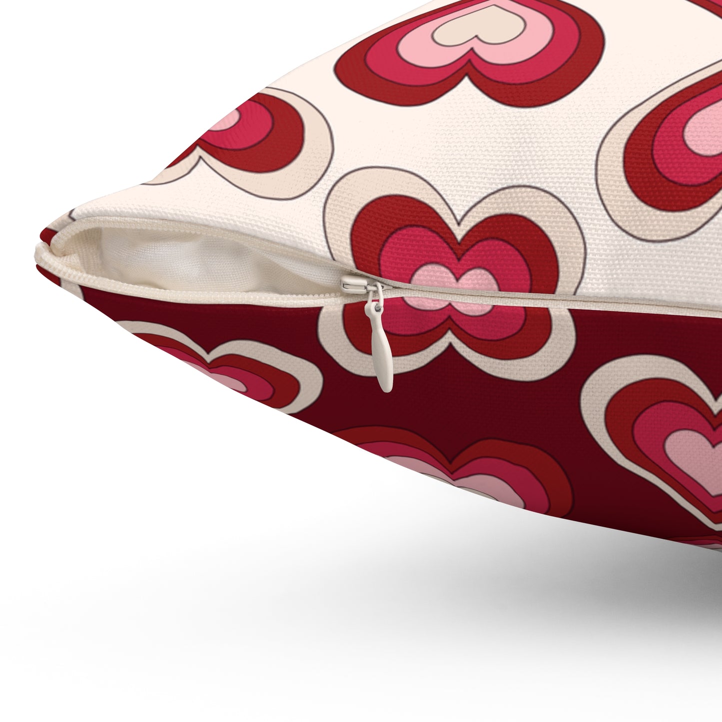 Double-Sided V-Day Heart Pillow Romantic Gift Idea Decorative Cushion For Couples Love-Inspired Decorative Pillow For All Seasons