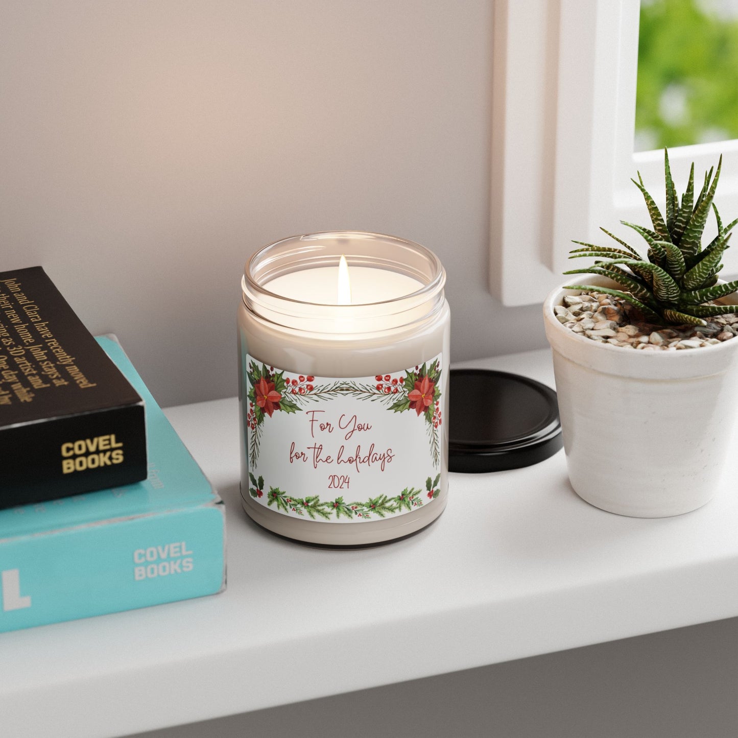 Elegant Christmas Design Holiday Season Candle Of Friendship Giftable Floral Holiday Aromatic 9oz Eco-Friendly Candle